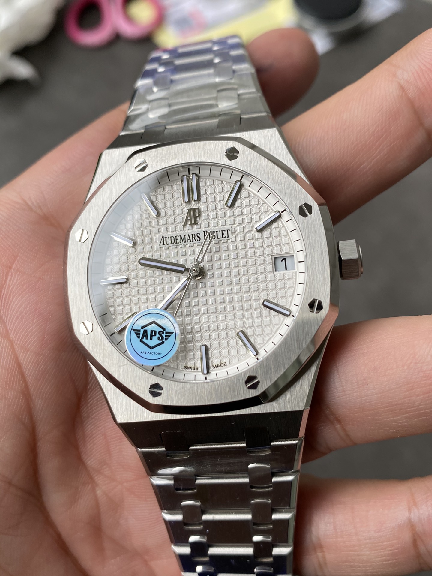 Super Clone Audemars Piguet 1:1 Royal Oak 15500 Watches – 41mm Stainless Steel with White  Dial