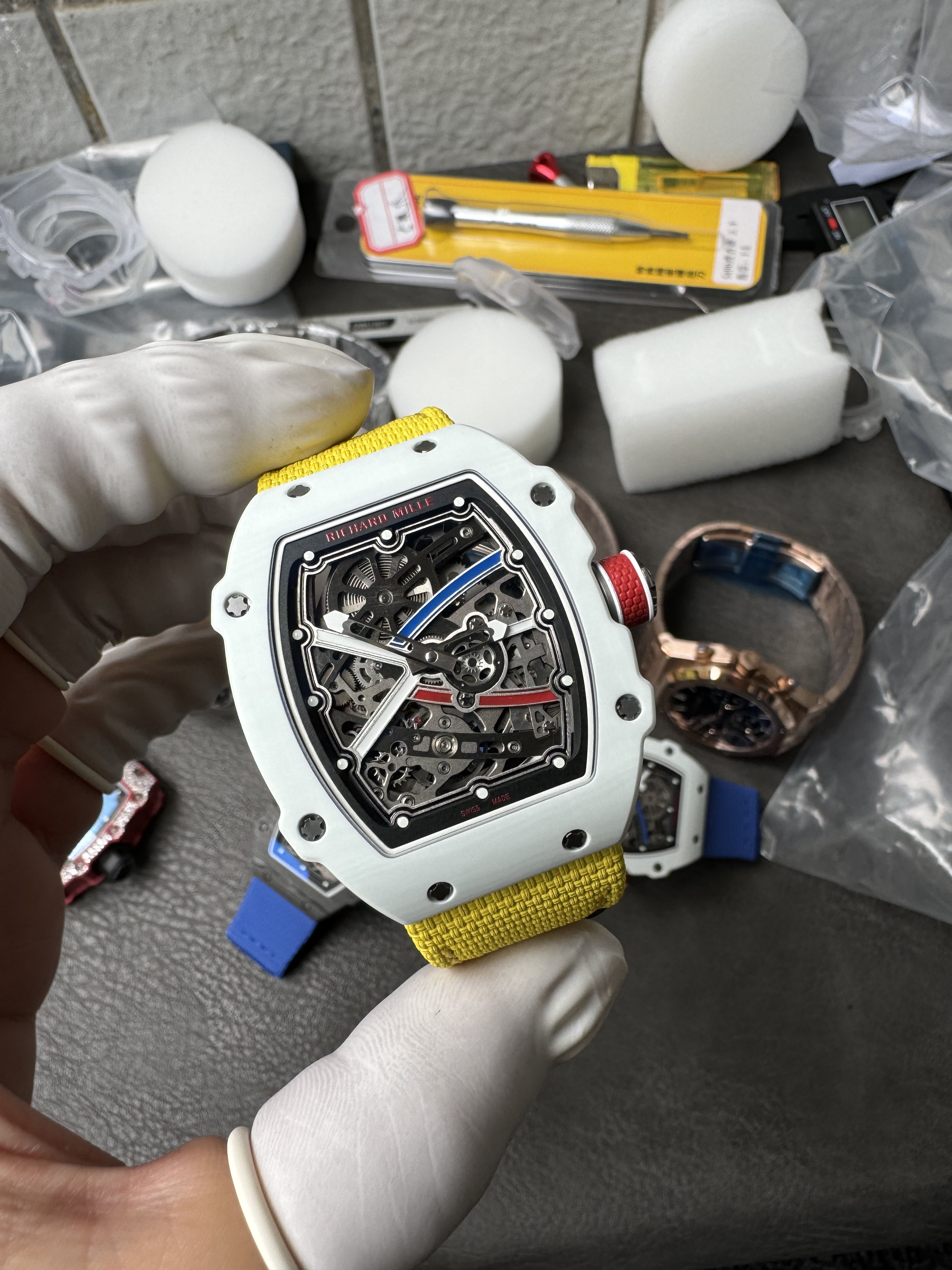 Super Clone Richard Mille 1:1 RM67-02 White Ceramic Racing Driver's Limited Edition｜Alexis Pinturault Co-Branded Ultra-Thin Watch