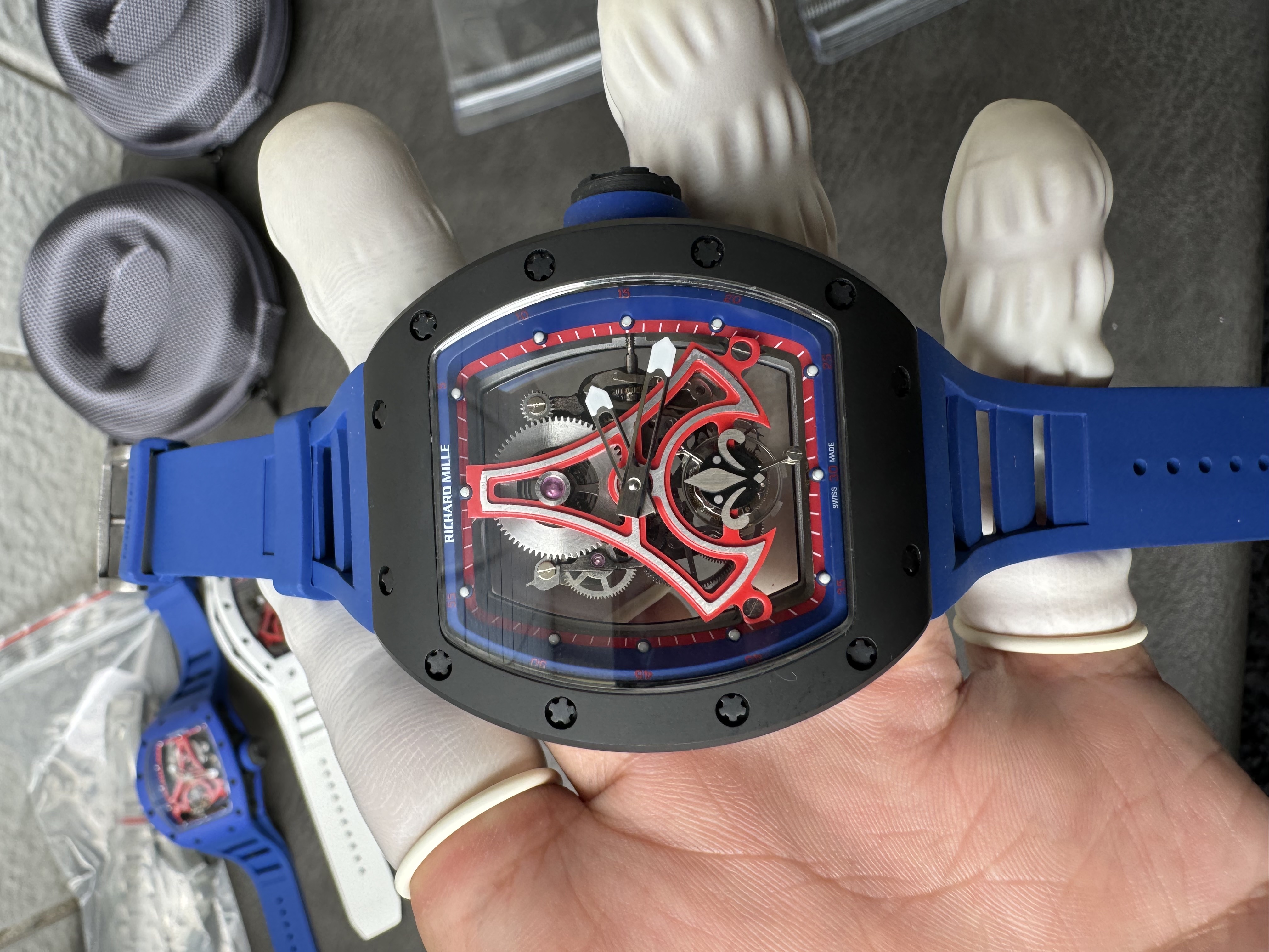 Super Clone 1:1 Richard Mille RM 52-03 Tourbillon “Paris Eiffel Tower” Limited Edition black