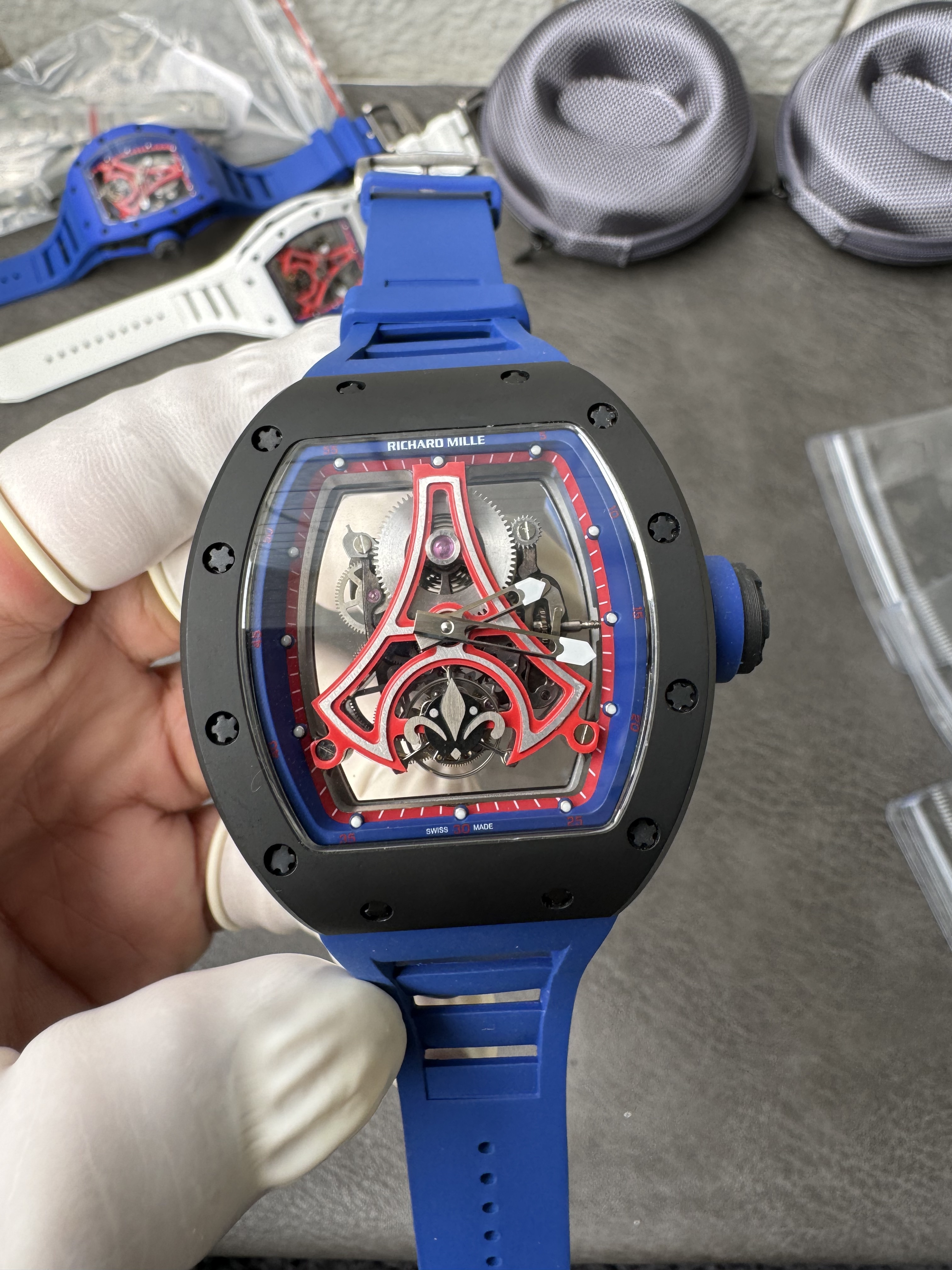 Super Clone 1:1 Richard Mille RM 52-03 Tourbillon “Paris Eiffel Tower” Limited Edition black