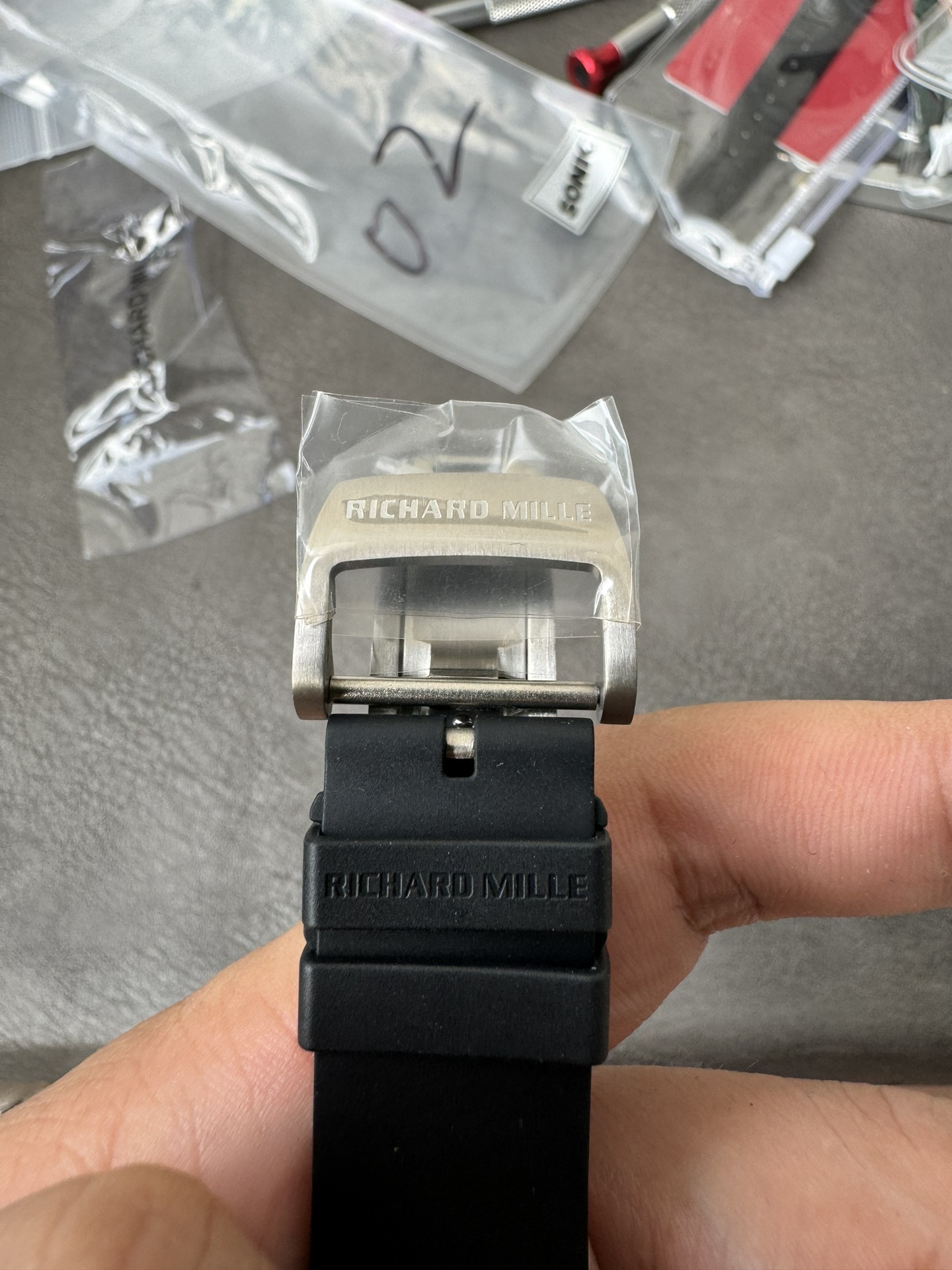 Super Clone 1:1 Richard Mille RM35-02 Rafa Carbon Skeleton Watch – Red Crown Edition