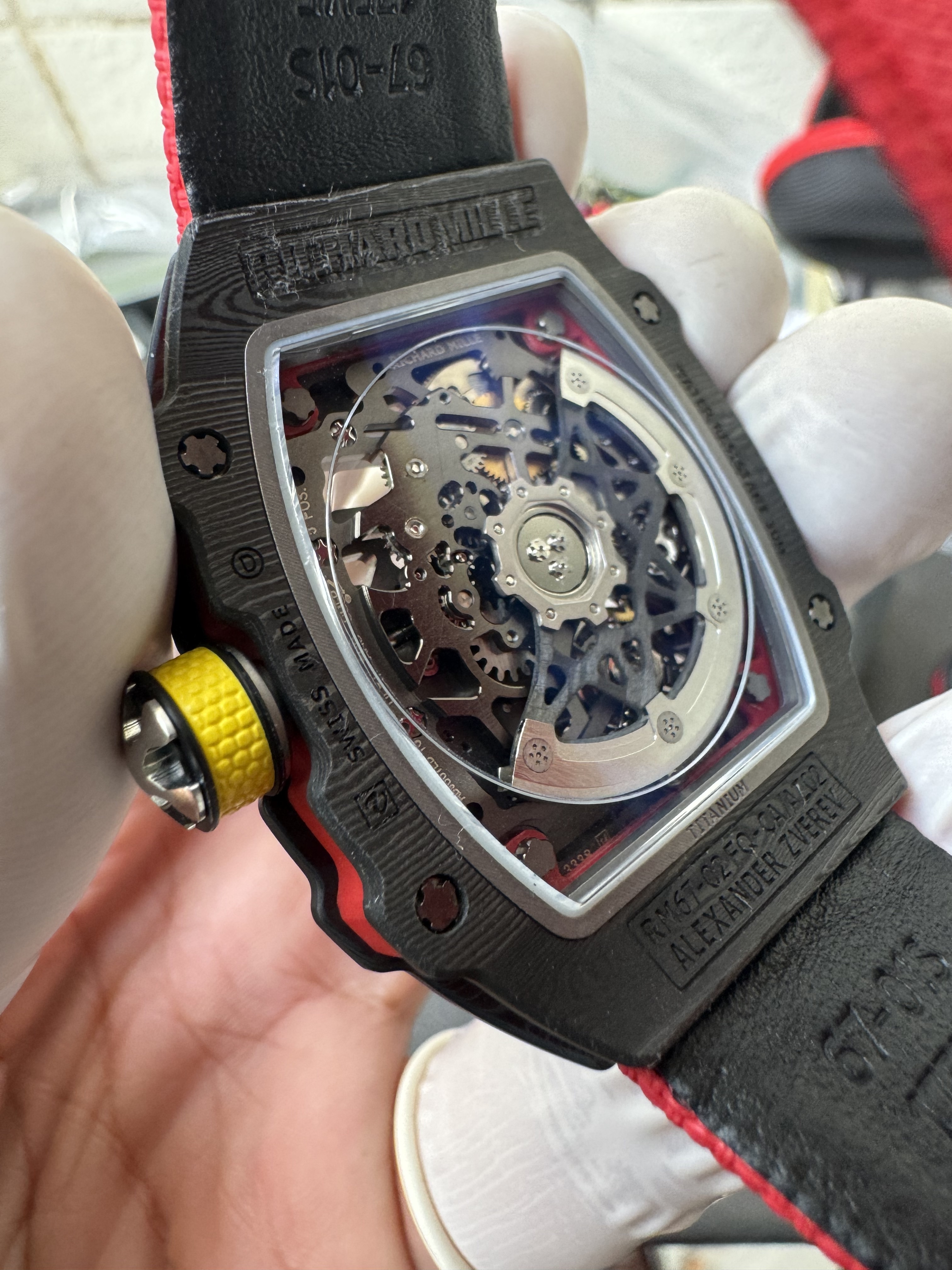 Super Clone 1:1 Richard Mille RM67-02 Alexander Zverev Carbon Red Edition Watches