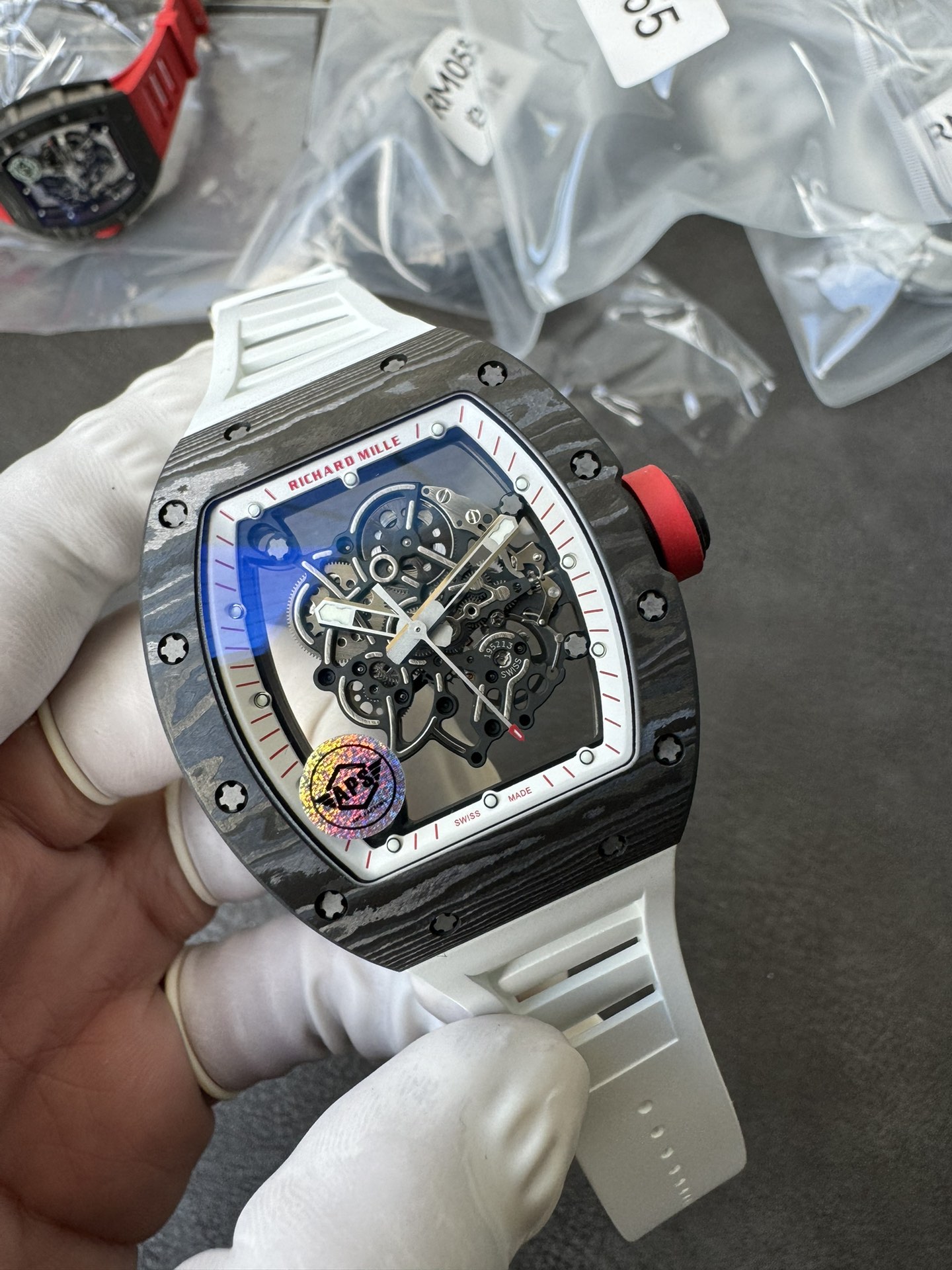 Super Clone Richard Mille 1:1 RM055 Carbon Fibre Custom Integral Movement RMUL2 Ultra Lightweight Highest Edition