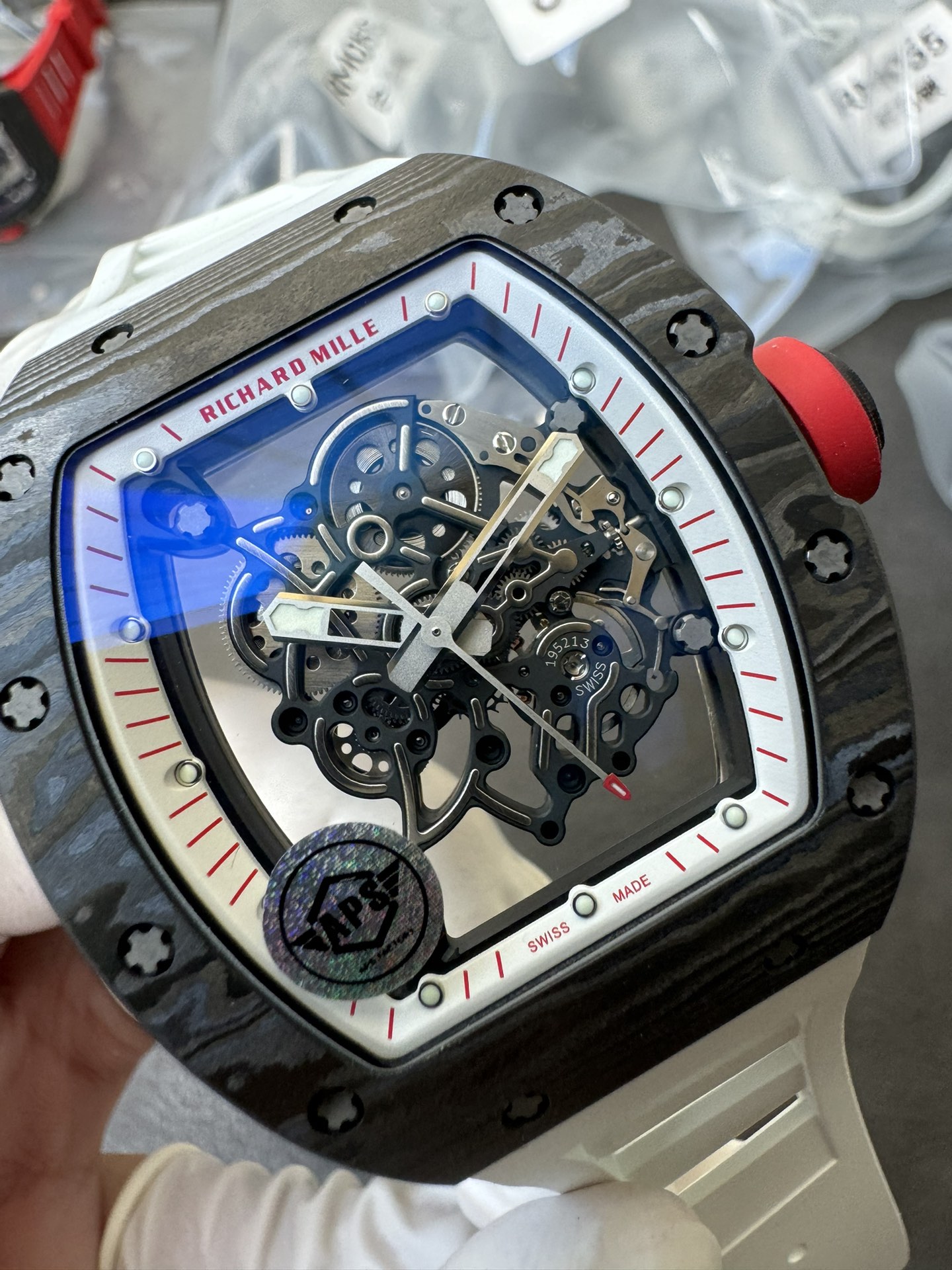 Super Clone Richard Mille 1:1 RM055 Carbon Fibre Custom Integral Movement RMUL2 Ultra Lightweight Highest Edition