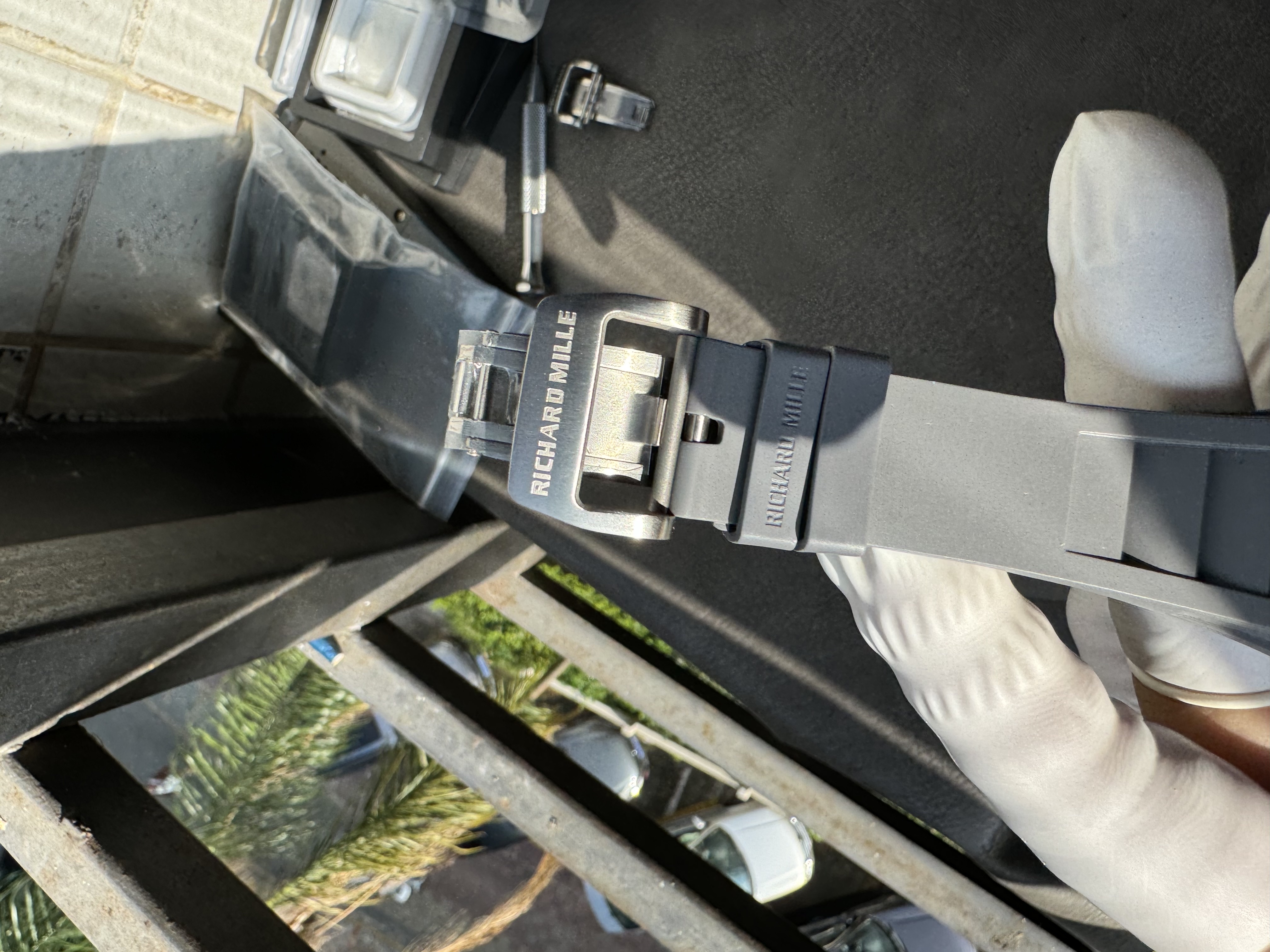 Super Clone Richard Mille 1:1 RM055 Vaucher  – Premium Grey Ceramic & Titanium Case with Skeleton Dial