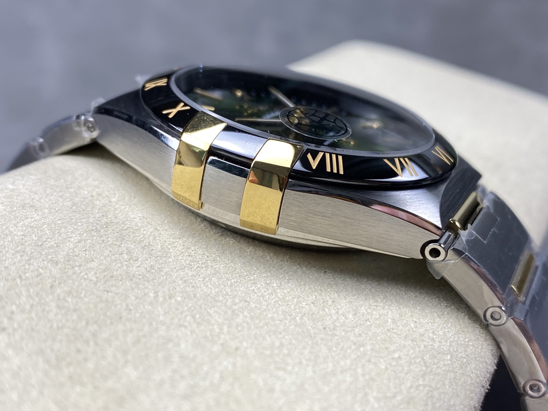 Super Clone 1:1 Omega Constellation Green Dial Two-Tone Gold Watch – Master Chronometer