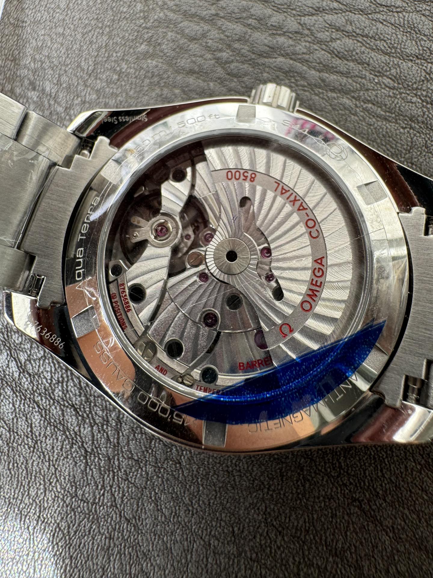 Super Clone 1:1 Omega Seamaster Aqua Terra Co-Axial Master Chronometer – Silver Dial / Blue Hands / 150M