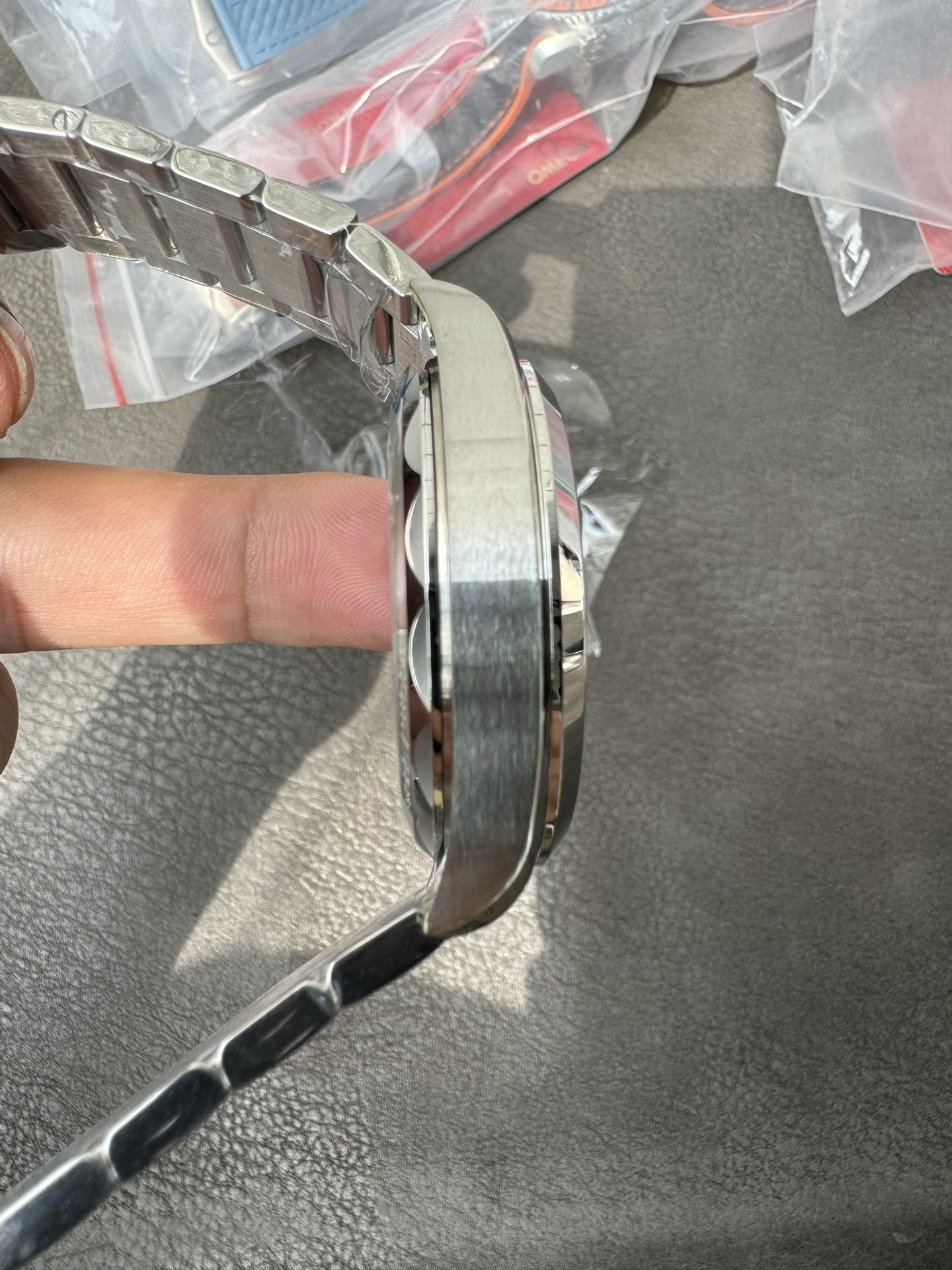 Super Clone 1:1 Omega Seamaster Aqua Terra – Black Green Dial / Stainless Steel Bracelet / Date Display