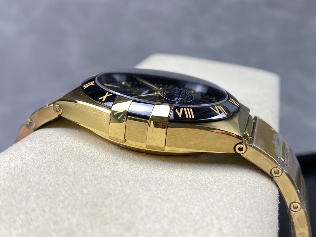 Super Clone 1:1 Omega Constellation Black Dial Gold Watch – Master Chronometer