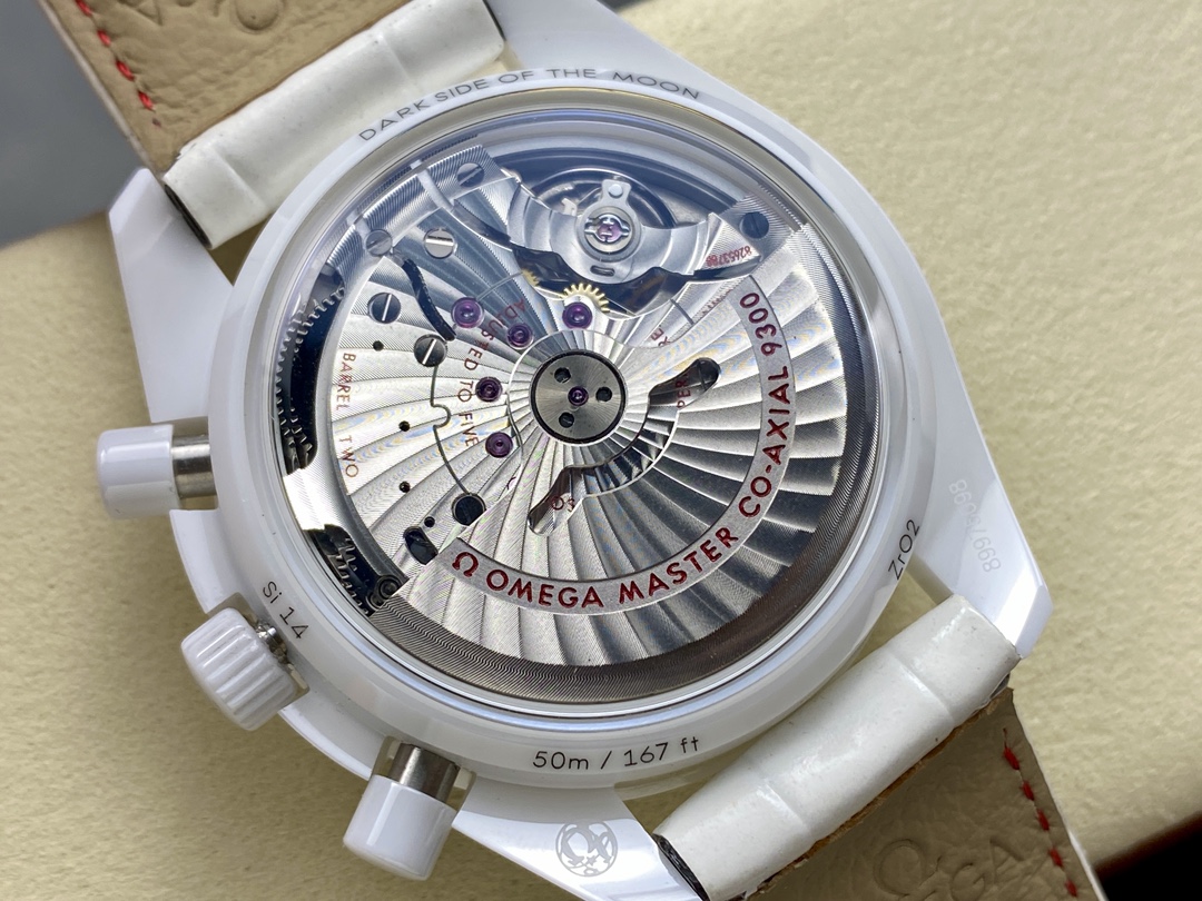 Super Clone 1:1 Omega Speedmaster White Ceramic Chronograph Watch