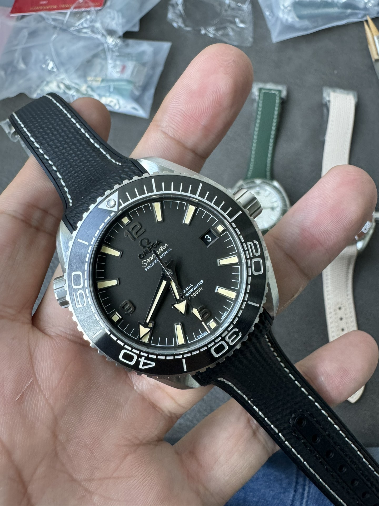 Super Clone 1:1 Omega Seamaster Planet Ocean 600M Vintage Black Dial Diver Watch