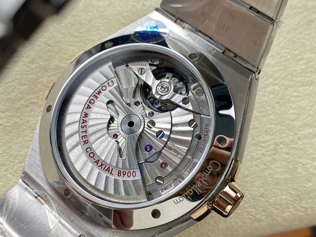 Super Clone 1:1 Omega Constellation Brown Dial Two-Tone Ceramic Bezel Watch – Master Chronometer