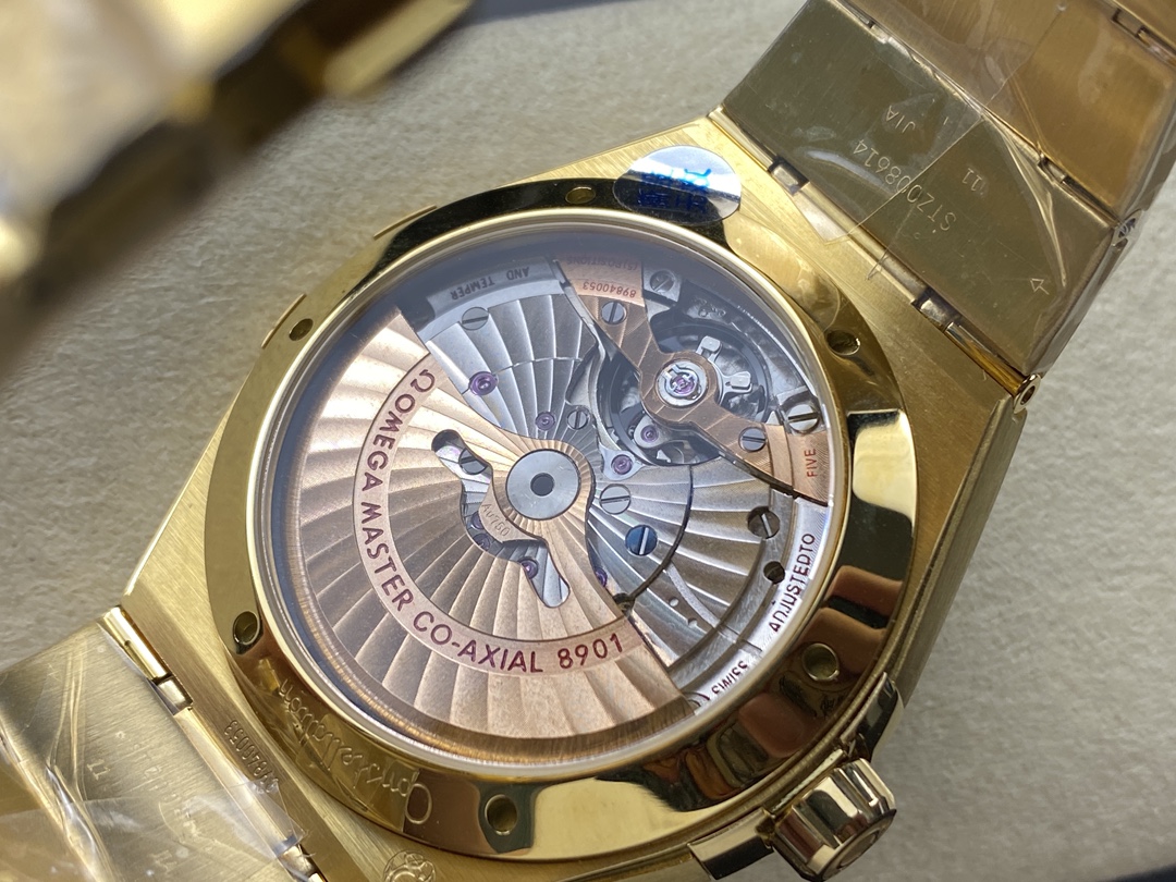 Super Clone 1:1 Omega Constellation Black Dial Gold Watch – Master Chronometer