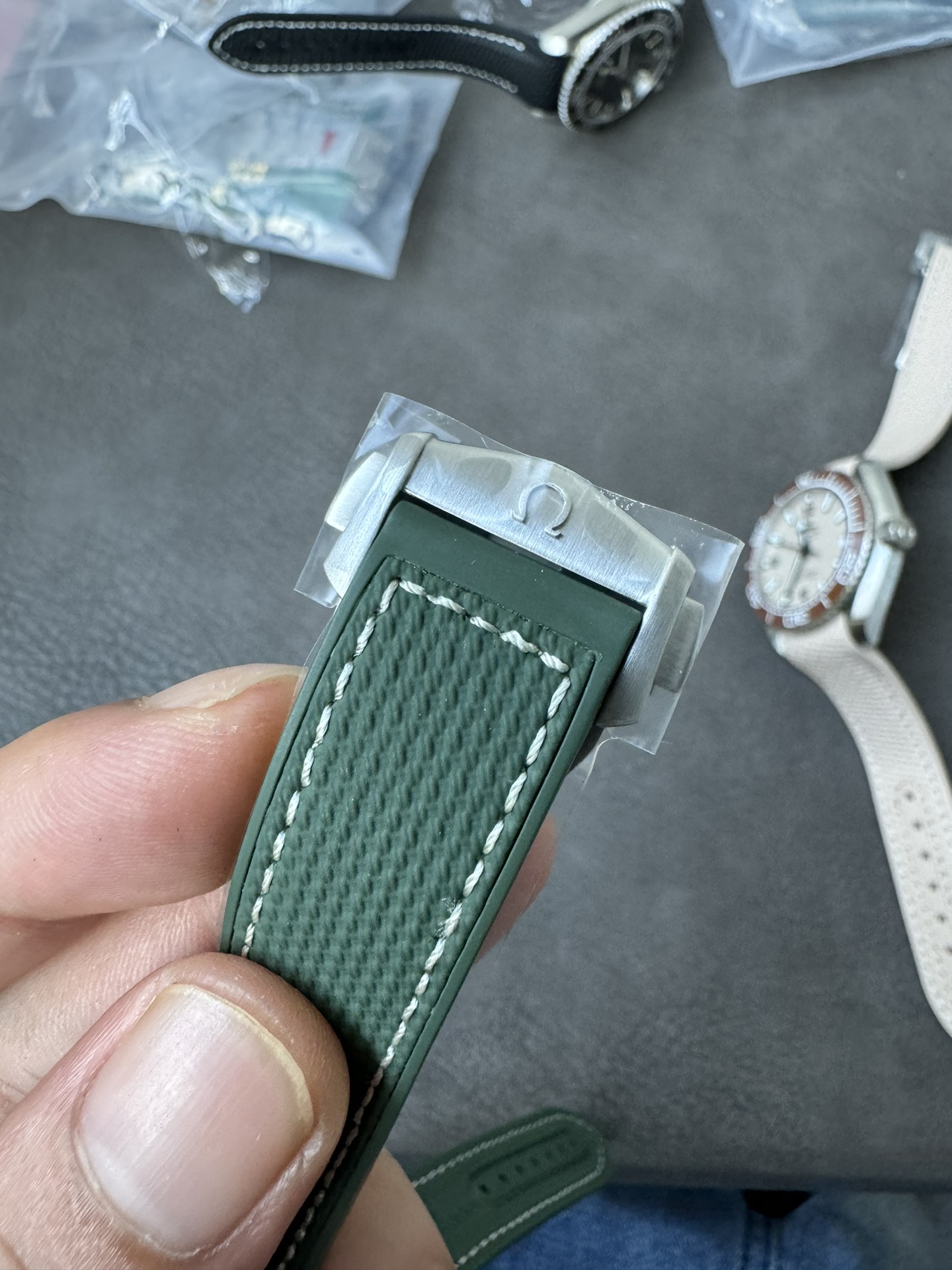 Super Clone 1:1 Omega Seamaster Planet Ocean 600M Green Bezel Silver Dial Diver Watch