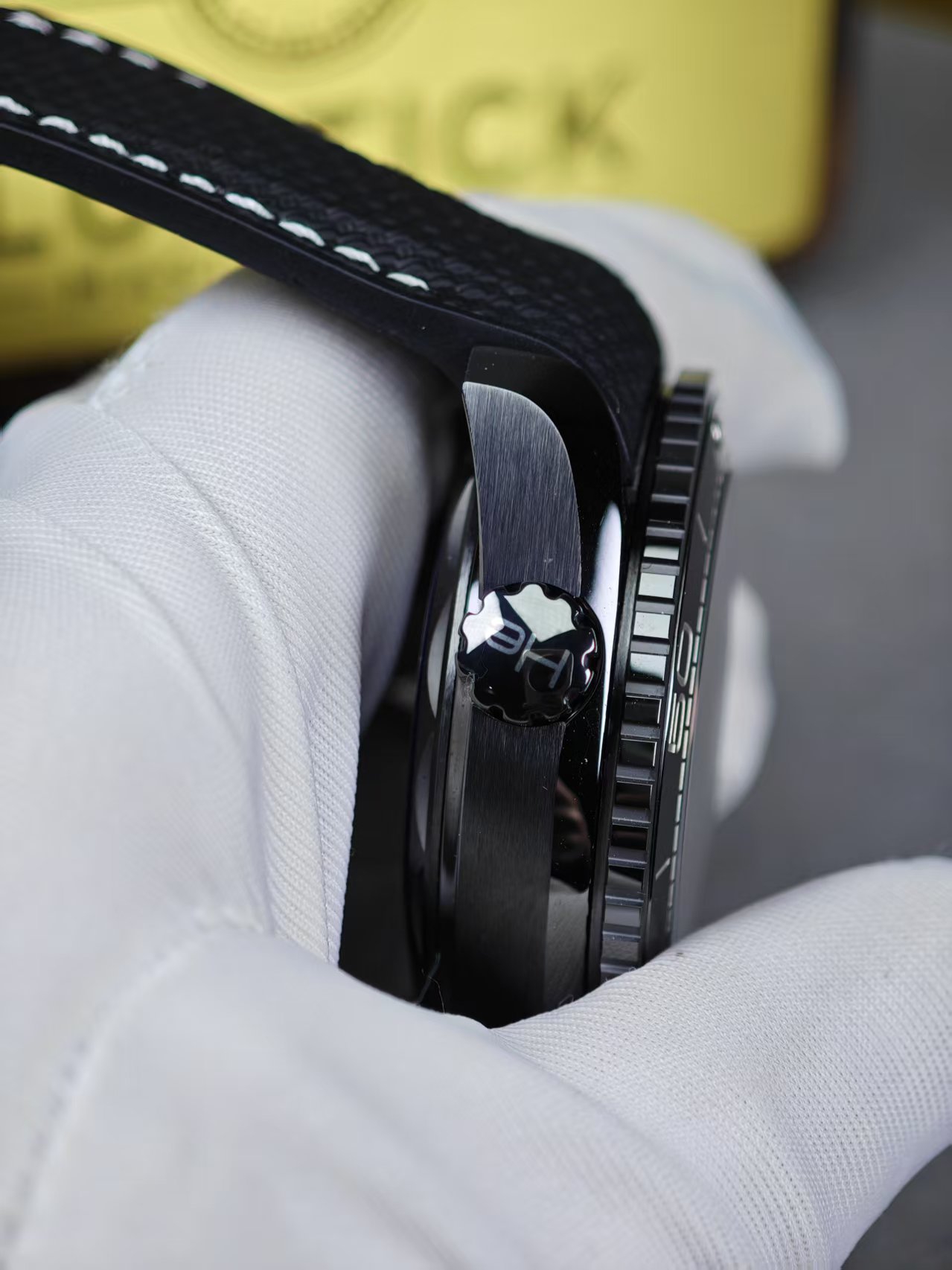 Super Clone 1:1 Omega Seamaster Planet Ocean GMT “Deep Black” Ceramic – 600M Diver / Dual Time / Rubber Strap