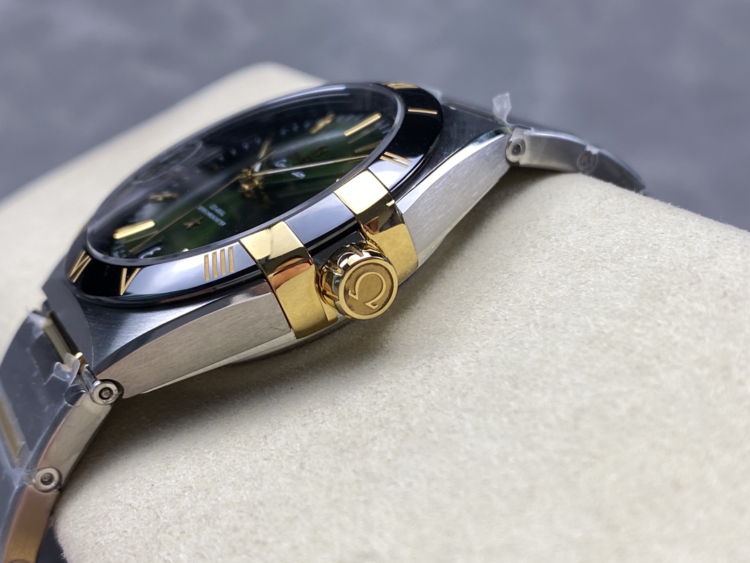 Super Clone 1:1 Omega Constellation Green Dial Two-Tone Gold Watch – Master Chronometer