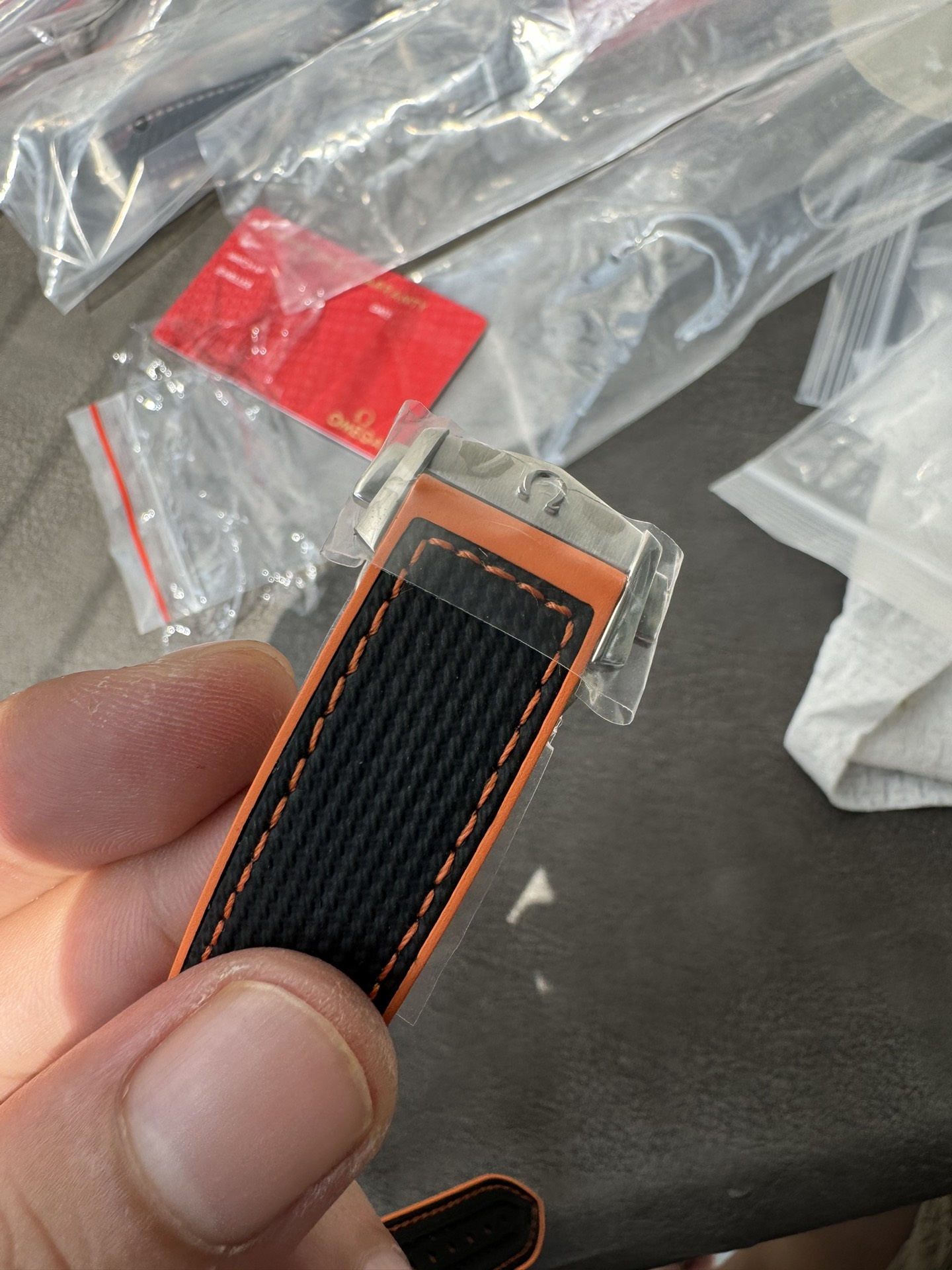 Super Clone 1:1 Omega Seamaster Planet Ocean 600M Black Dial Orange Bezel Rubber Strap