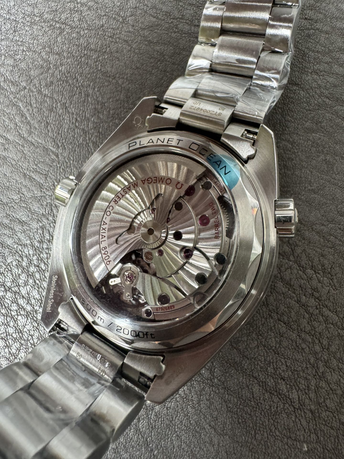 Super Clone 1:1 Omega Seamaster Planet Ocean GMT – Black Dial / Black-White Ceramic Bezel / Stainless Steel Bracelet