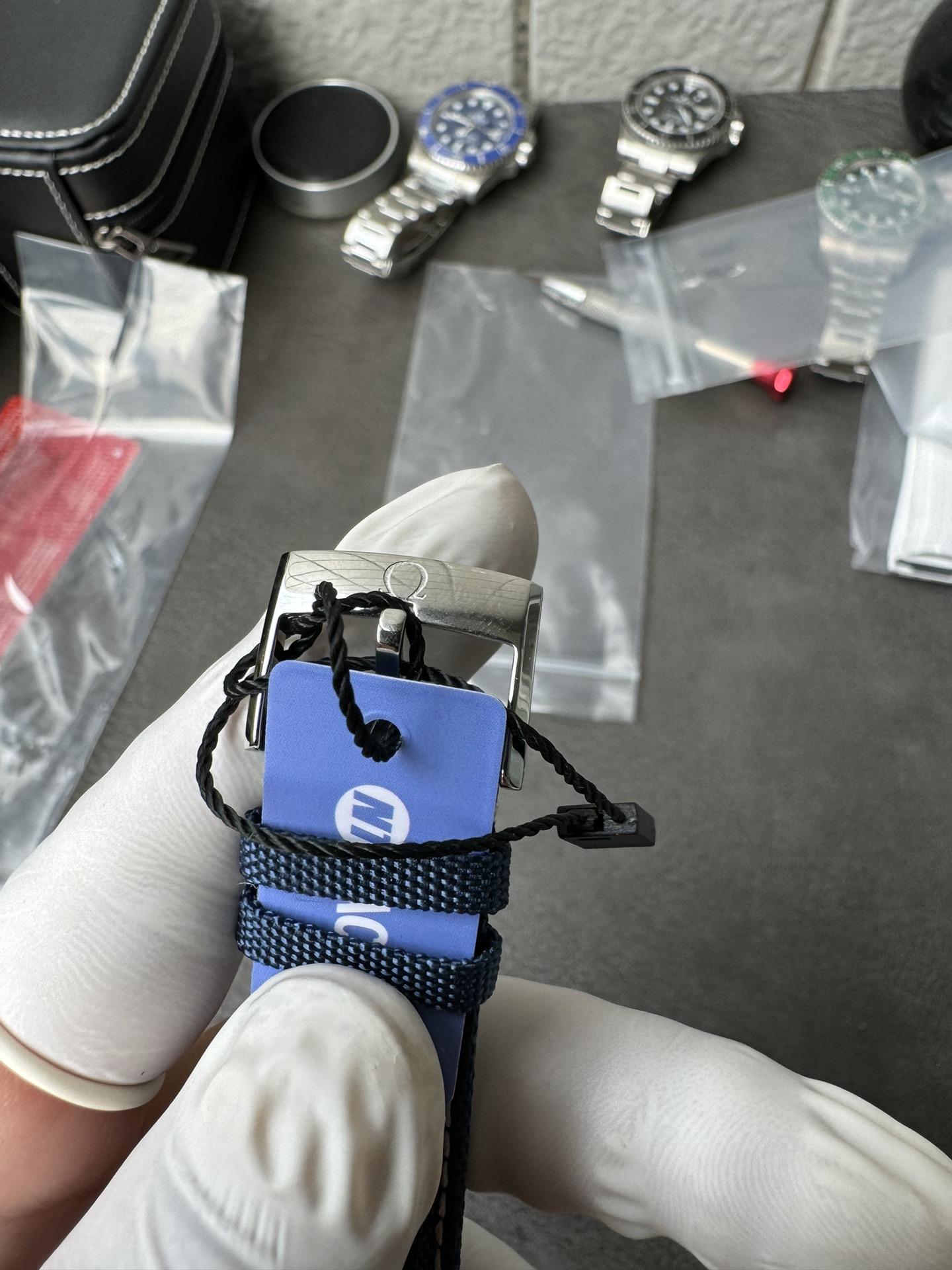 Super Clone 1:1 Omega Speedmaster Snoopy 50th Anniversary Silver Dial – Blue Strap