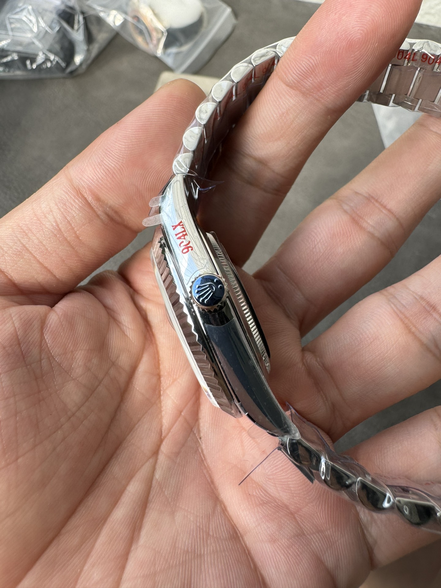 Super Clone Rolex 1:1 Day-Date 40 228239 Olive Green Roman Dial White Gold Watch