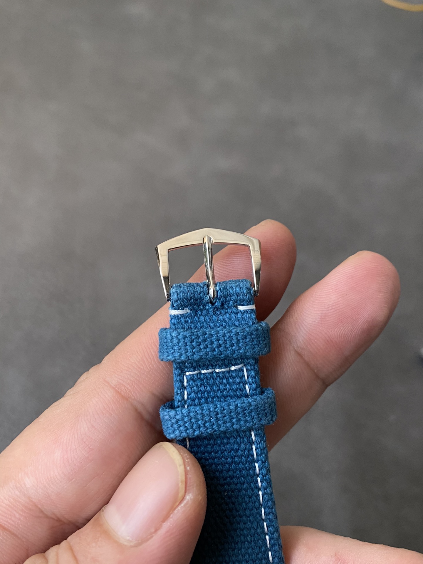 Super Clone 1:1 Patek Philippe Calatrava 6007A – Blue Dial / Textured Center / Canvas Strap