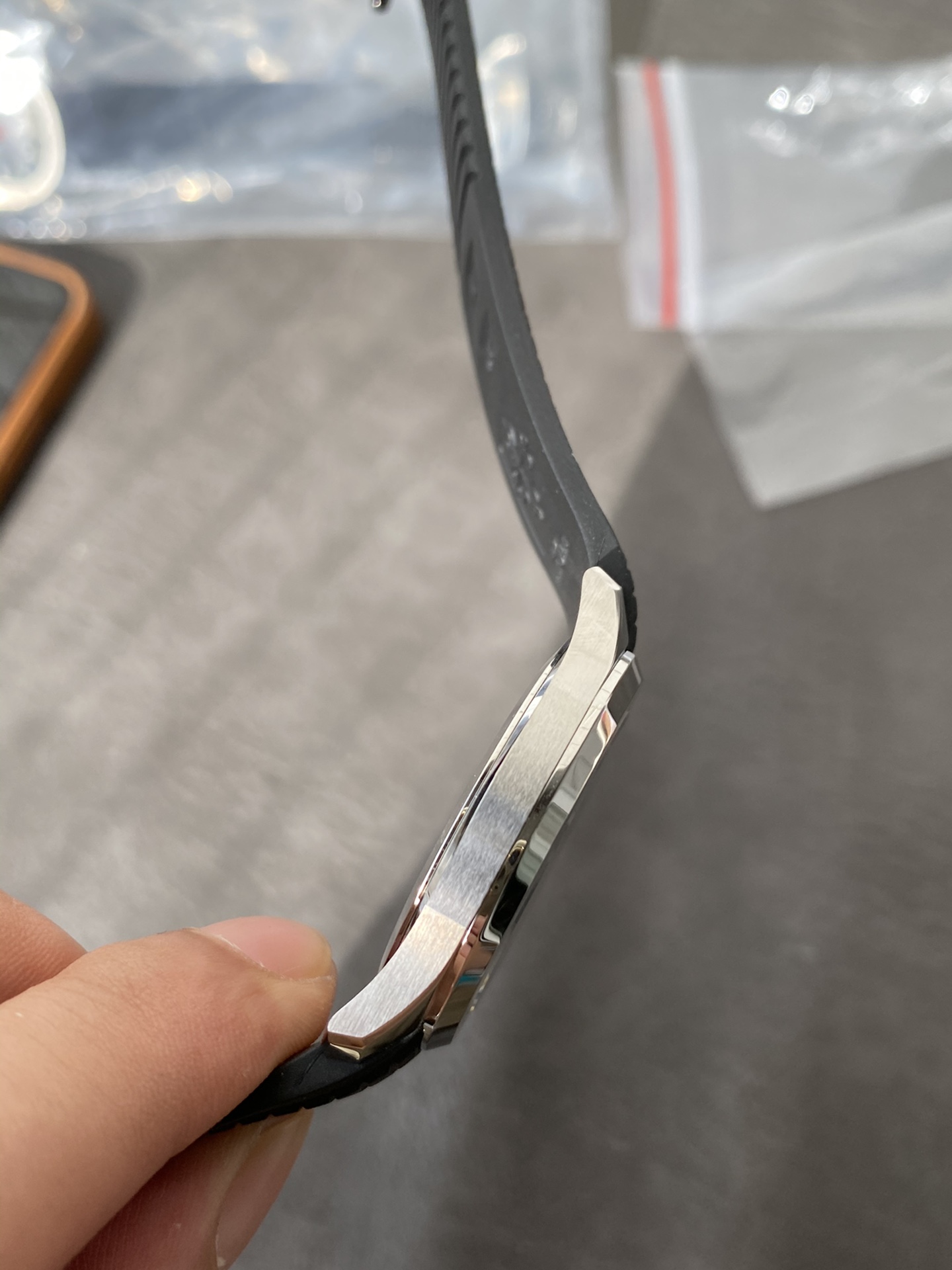 Super Clone 1:1 Patek Philippe Aquanaut Black Dial – Stainless Steel Case / Black Rubber Strap