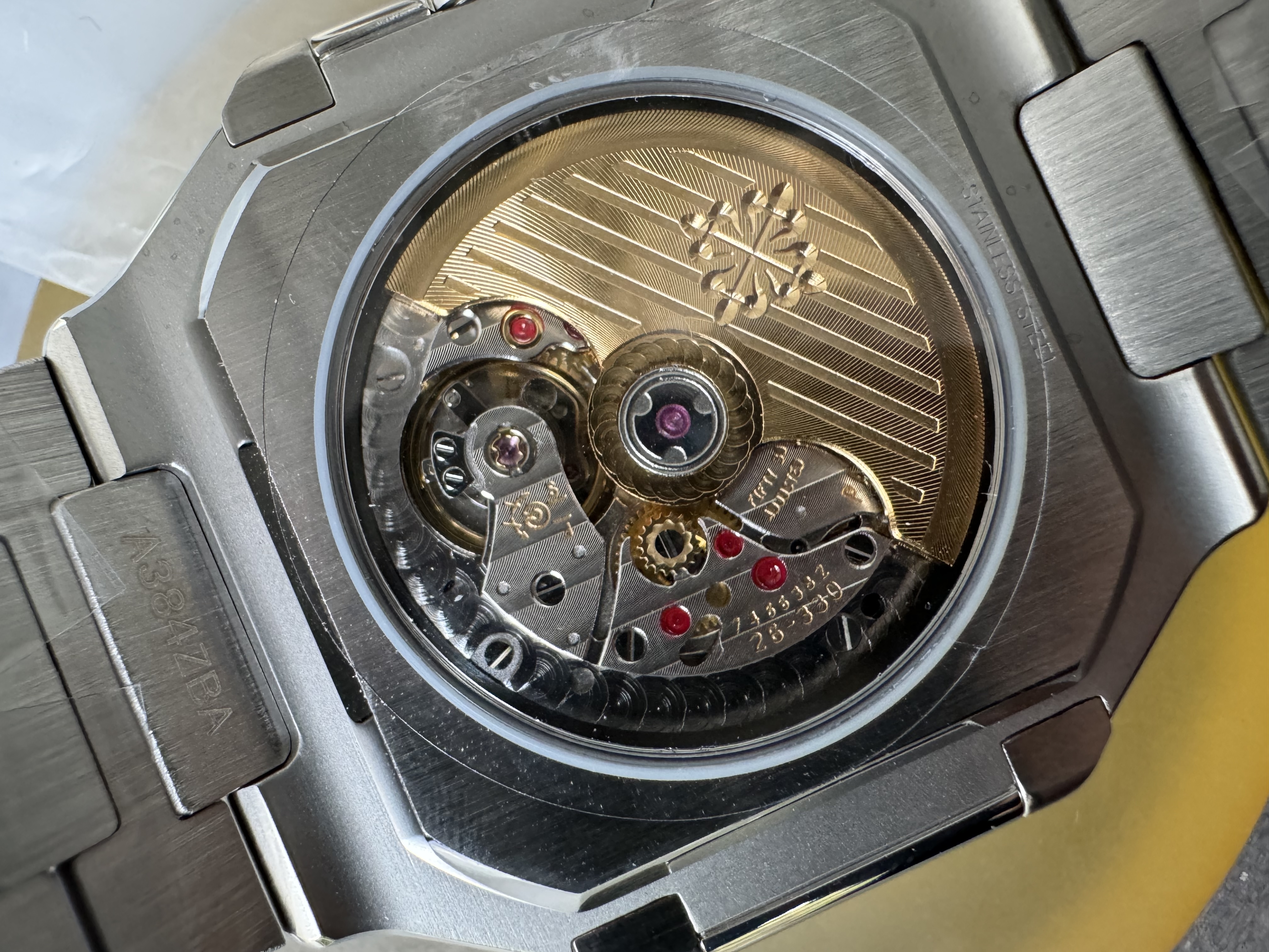 Super Clone 1:1 Patek Philippe 5821 Green Dial / Full Stainless Steel Bracelet / Date Display