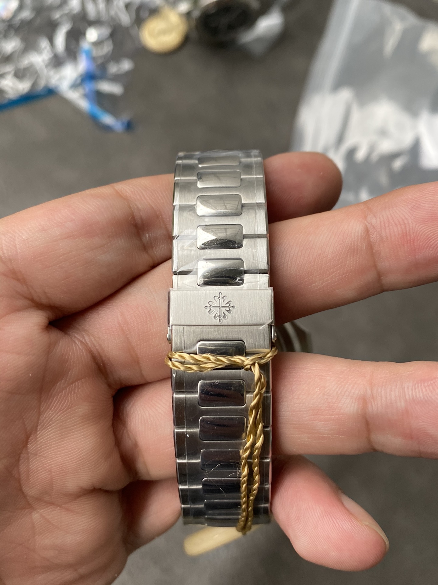 Super Clone 1:1 Patek Philippe Nautilus 5990/1A Travel Time Chronograph – Grey Dial / Full Stainless Steel