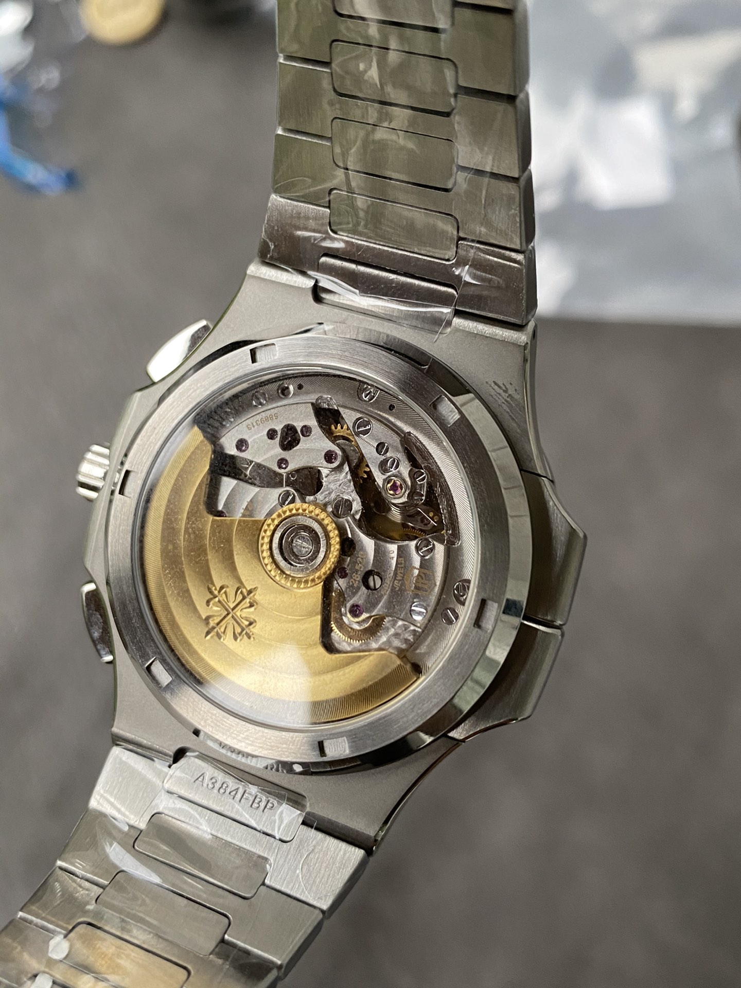 Super Clone 1:1 Patek Philippe Nautilus 5990/1A Travel Time Chronograph – Grey Dial / Full Stainless Steel