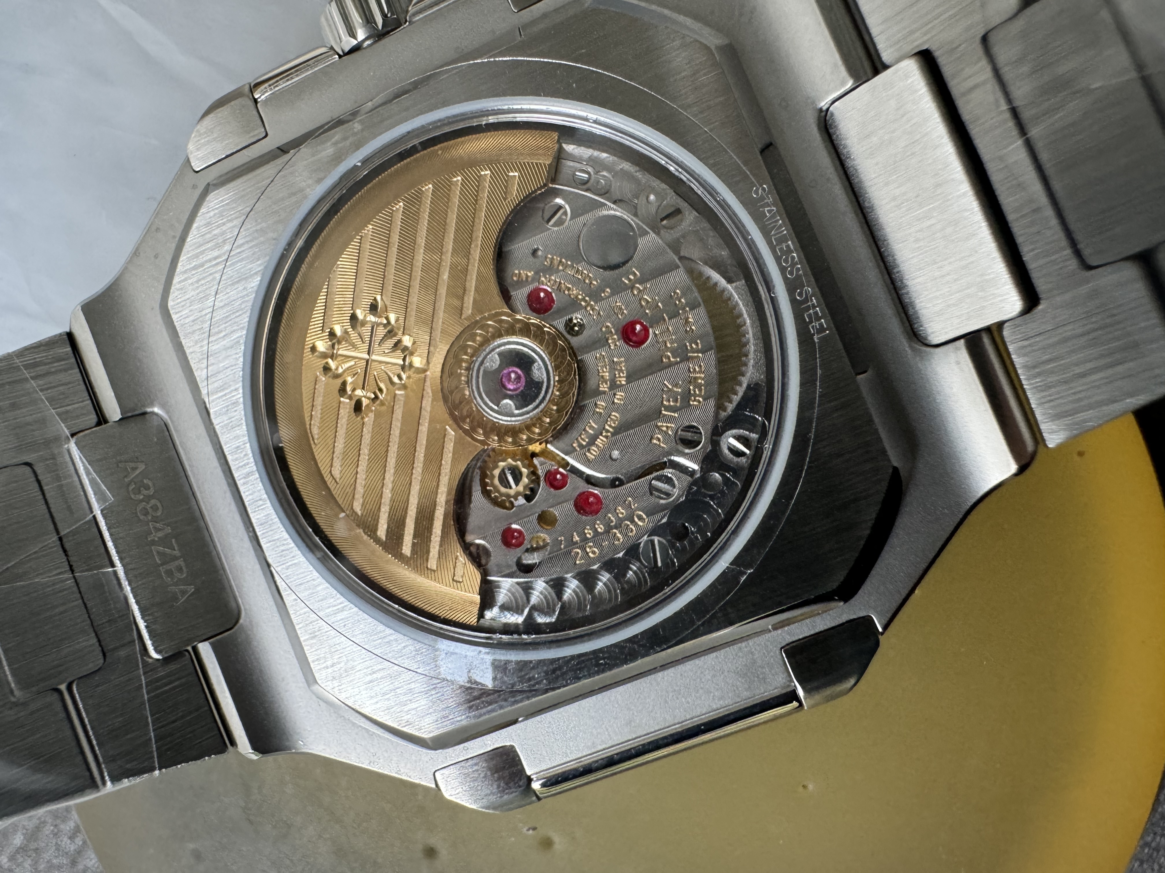 Super Clone 1:1 Patek Philippe 5821 Green Dial / Full Stainless Steel Bracelet / Date Display