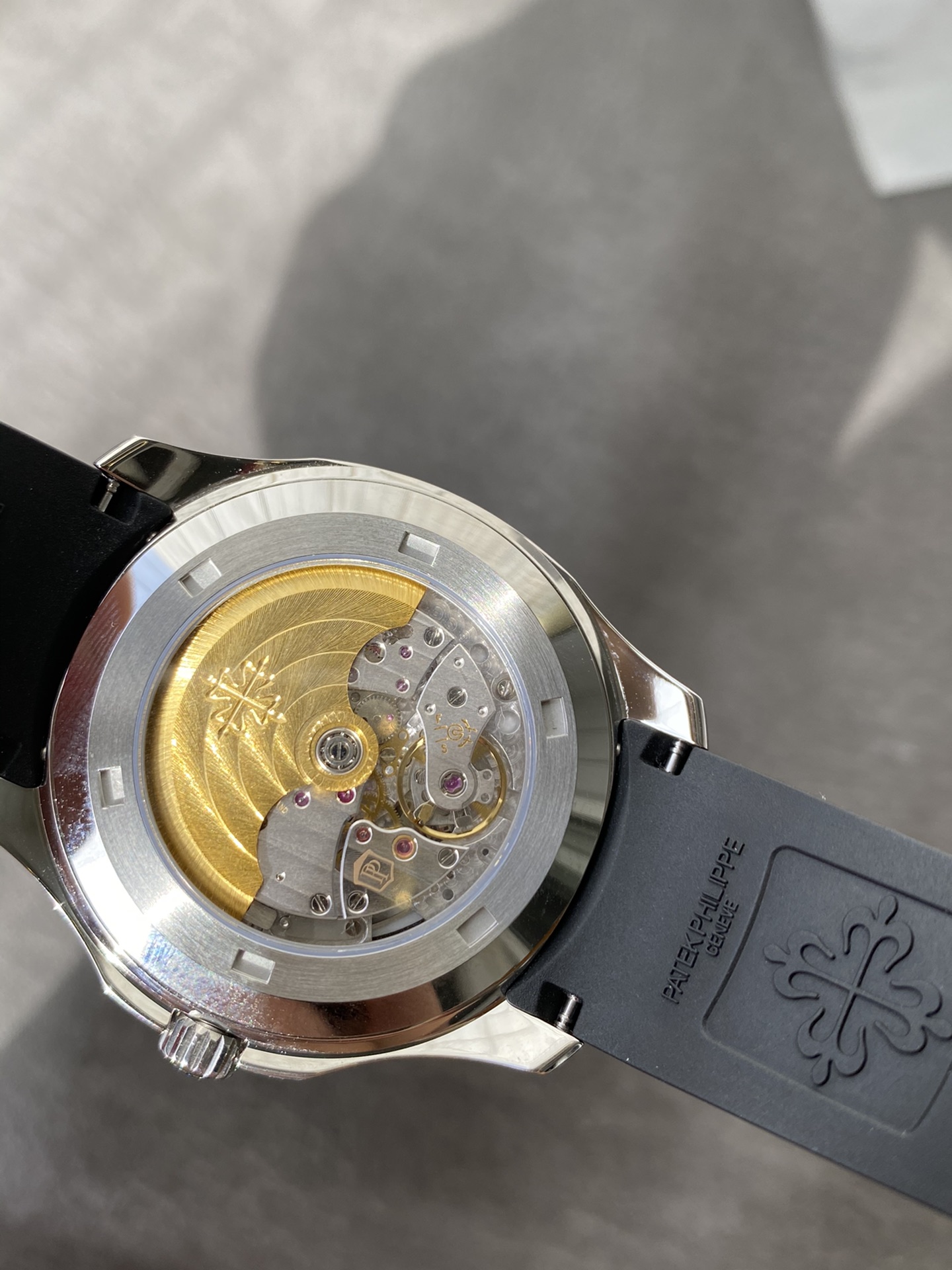 Super Clone 1:1 Patek Philippe Aquanaut Black Dial – Stainless Steel Case / Black Rubber Strap