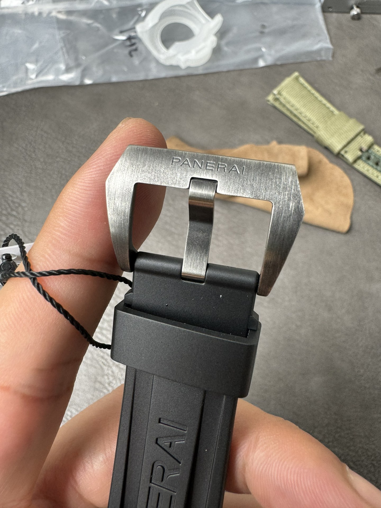 Super Clone 1:1 Panerai Luminor Marina PAM1412 – Navy SEALs Edition / 44mm / Sandblasted Case / Black Rubber Strap + Extra Strap