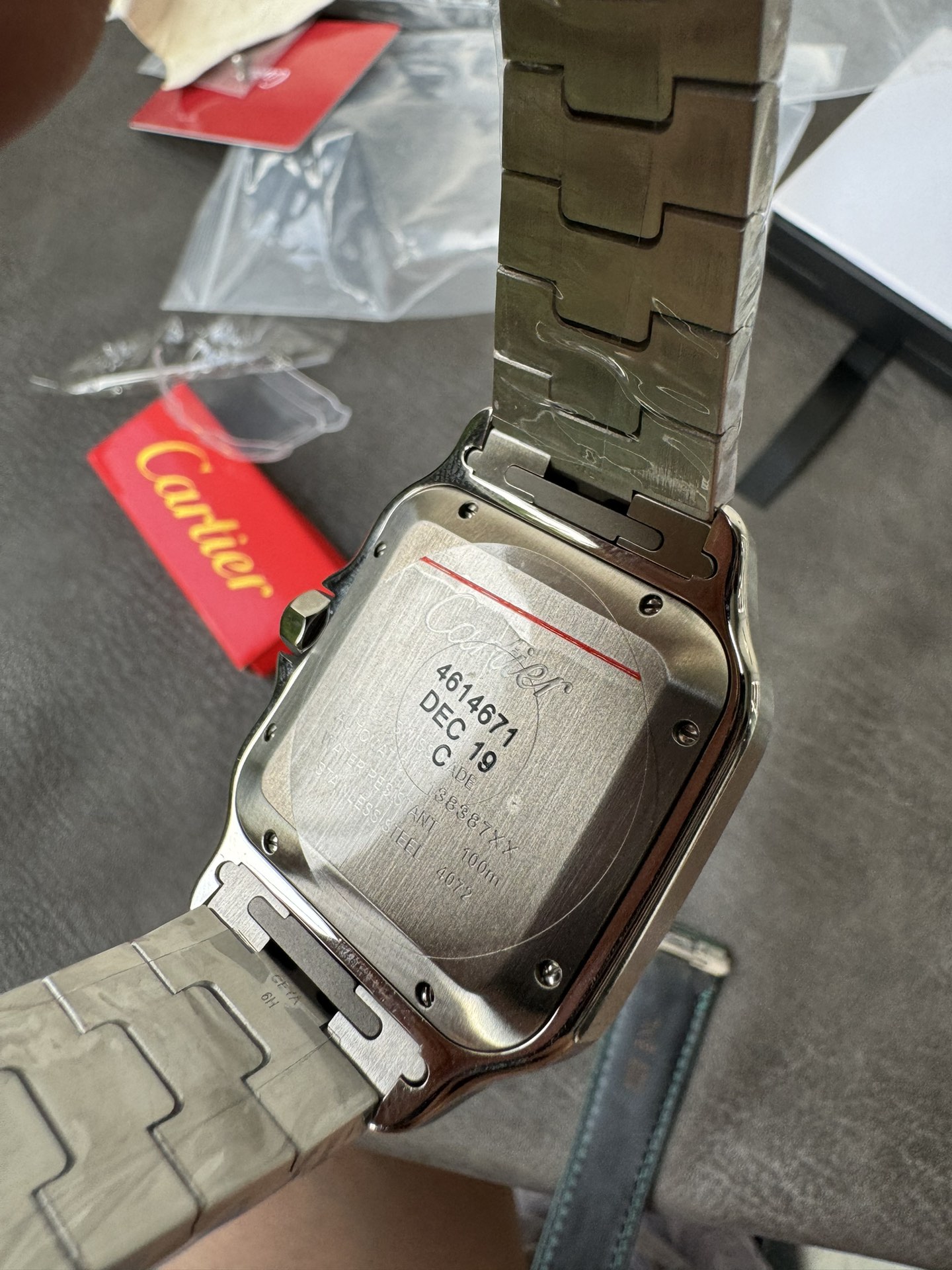 Super Clone 1:1 Cartier Santos-Dumont Automatic – Green Gradient Dial / Full Stainless Steel