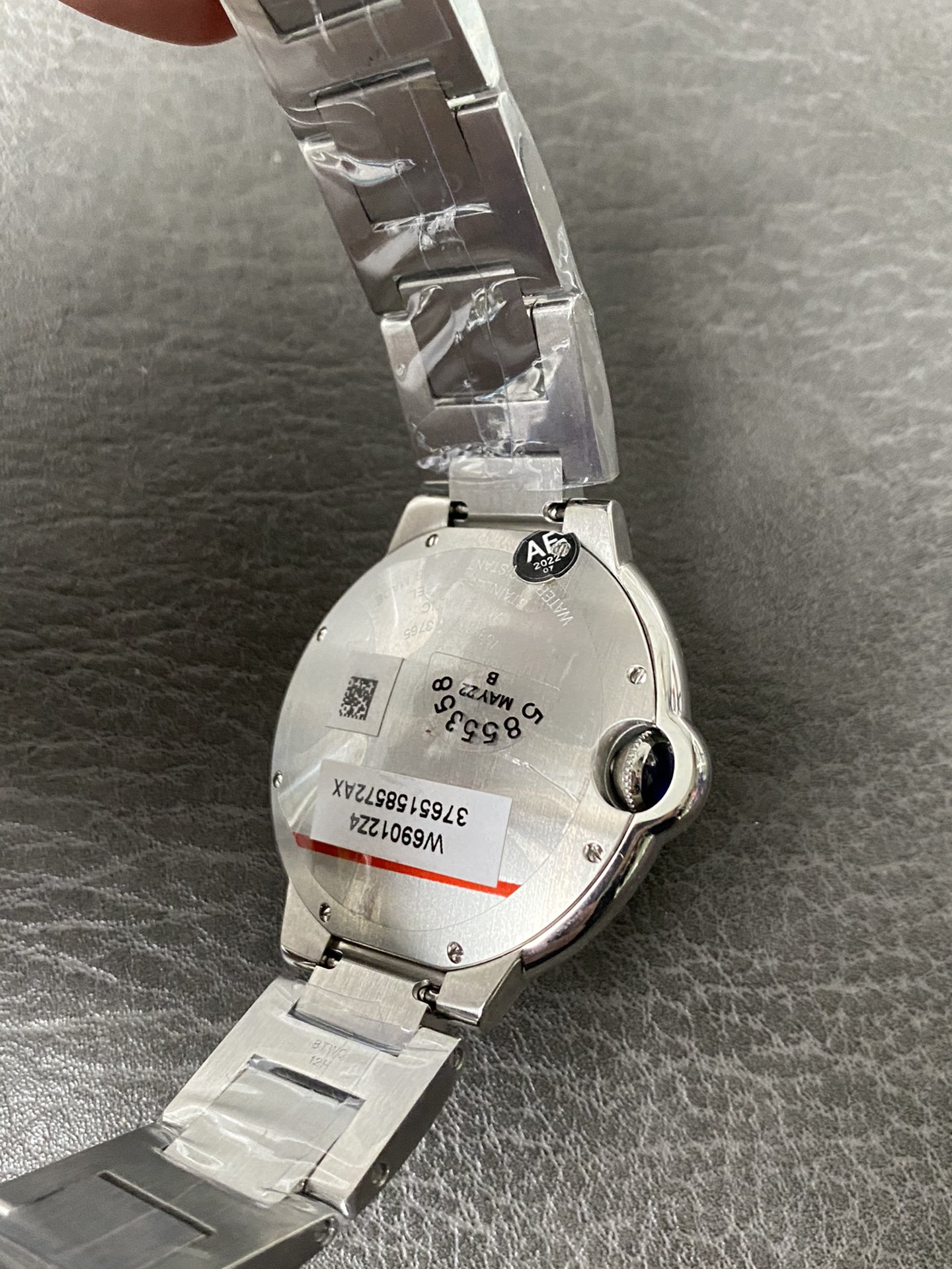 Super Clone 1:1 Cartier Ballon Bleu 42mm / Silver Dial / Roman Numerals / Steel Bracelet