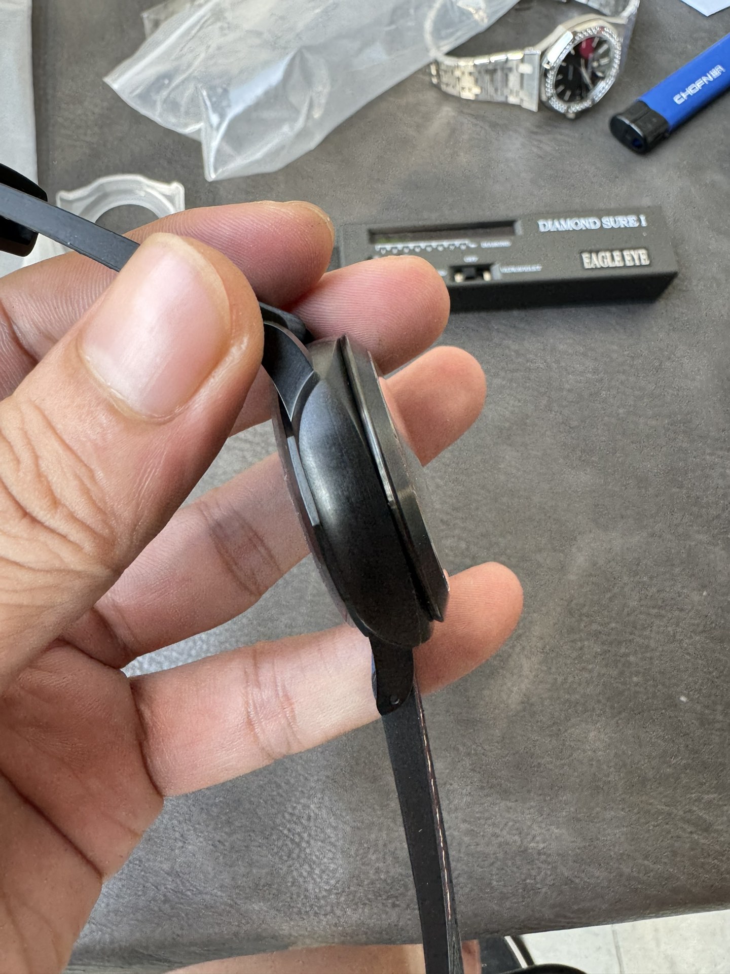 Super Clone 1:1 Panerai Luminor Luna Rossa PAM01408 – Black Dial / 44mm / Blue & Red Fabric Strap