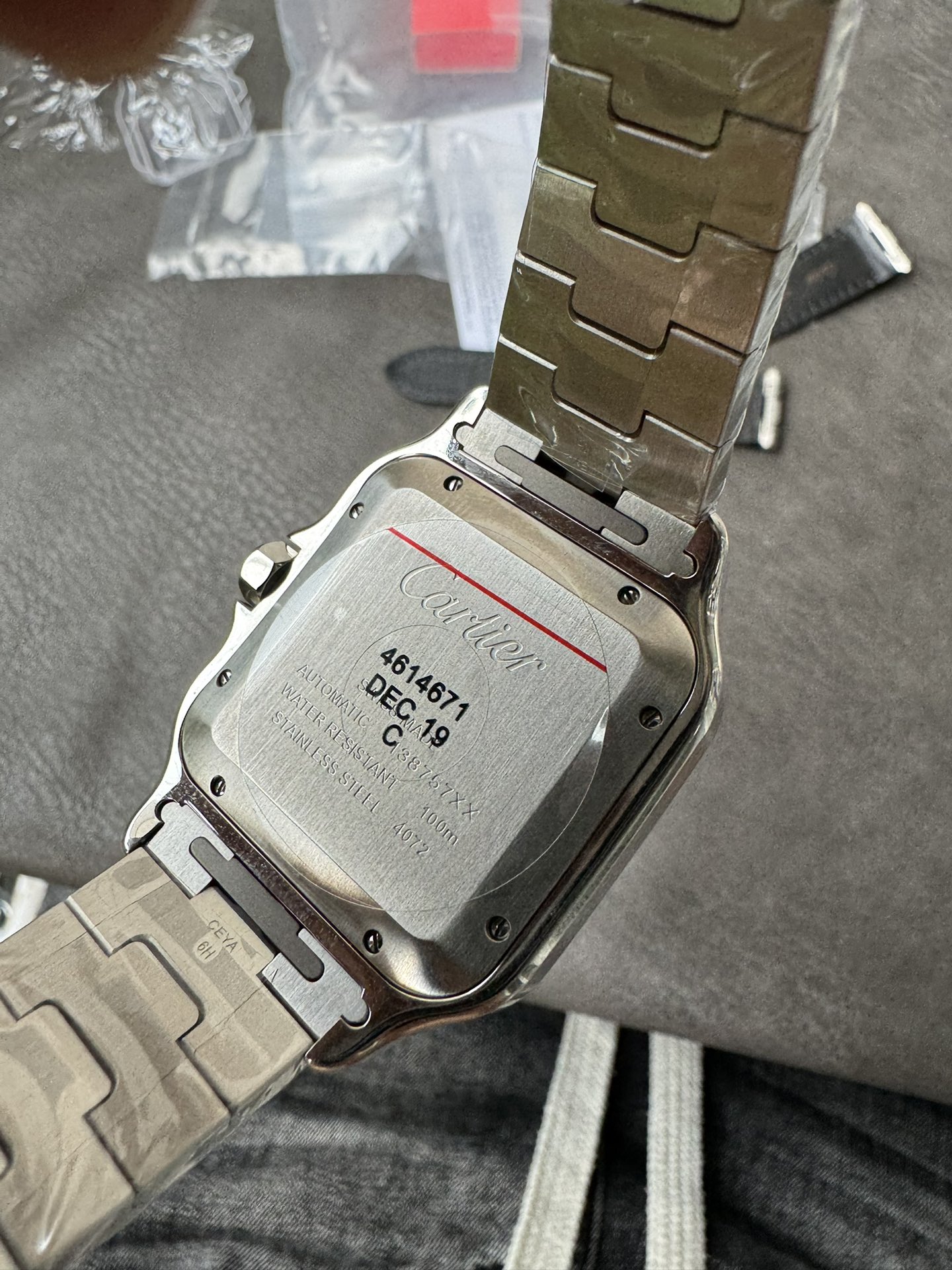 Super Clone 1:1 Cartier Santos-Dumont Automatic – Gradient Brown Dial / Full Stainless Steel