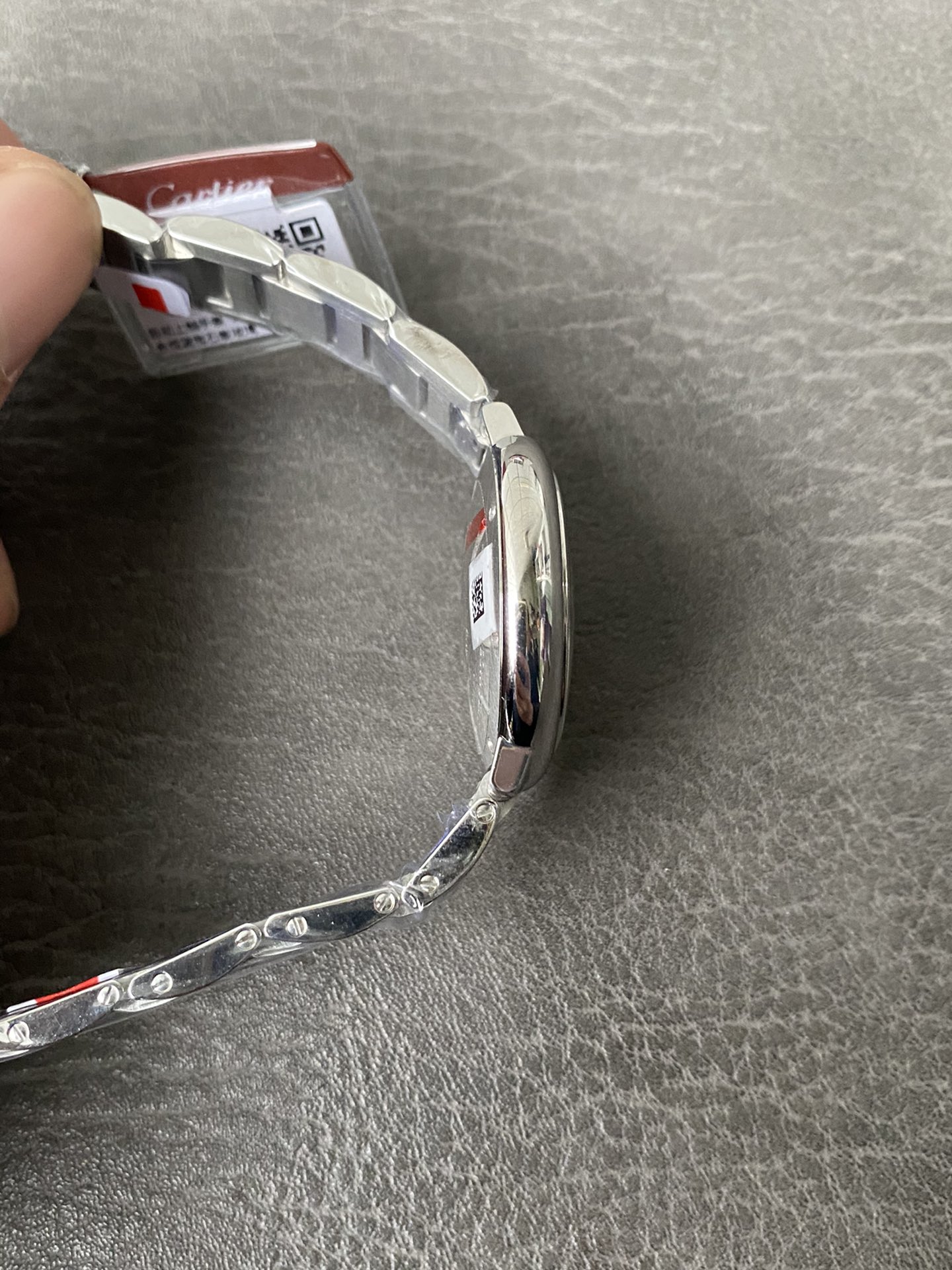 Super Clone 1:1 Cartier Ballon Bleu 33mm / Silver Dial / Roman Numerals / Steel Bracelet