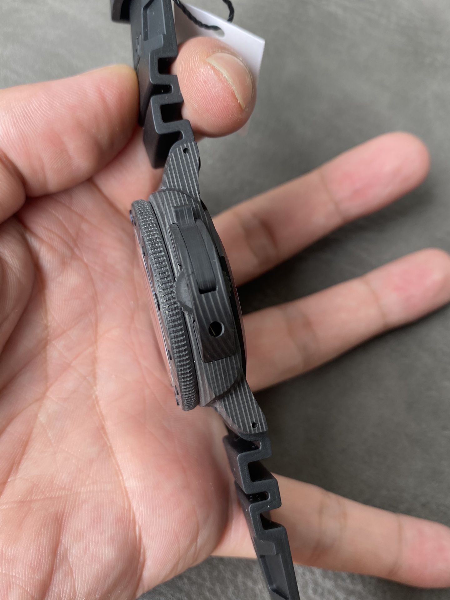 Super Clone 1:1 Panerai Submersible PAM00960 – Carbotech Case / Blue Markers / Black Rubber Strap / 42mm