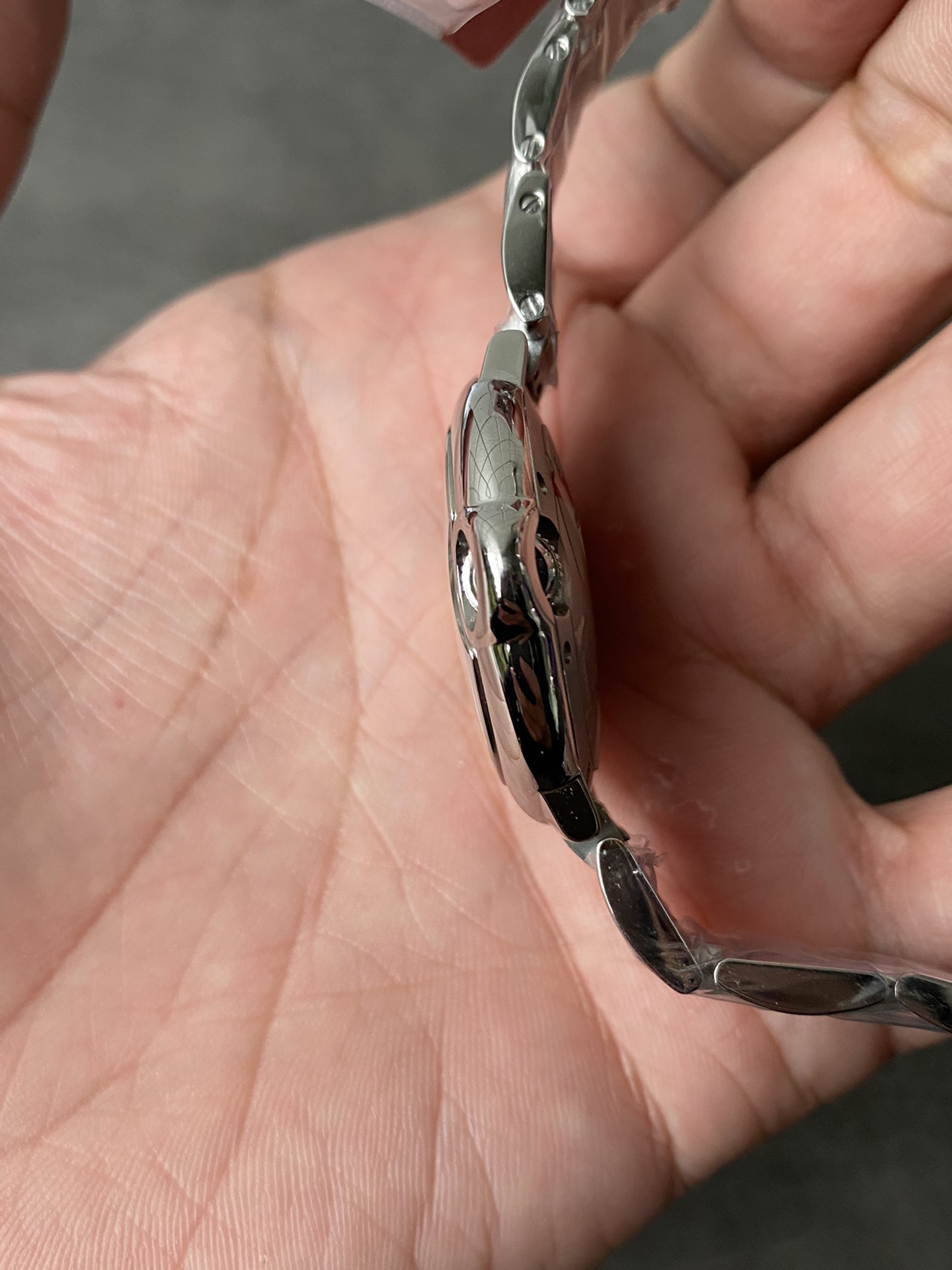 Super Clone 1:1 Cartier Ballon Bleu 33mm / Silver Dial / Roman Numerals / Steel Bracelet