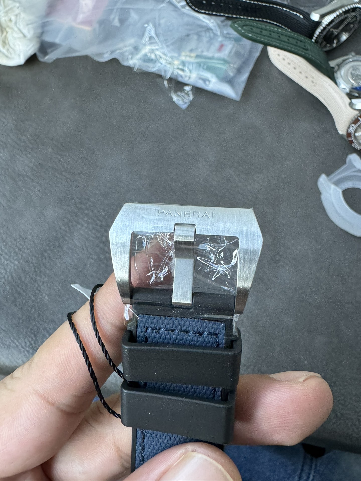 Super Clone 1:1 Panerai Submersible Luna Rossa PAM01391 – 44mm / Blue Dial / Titanium Case / Red Seconds Hand