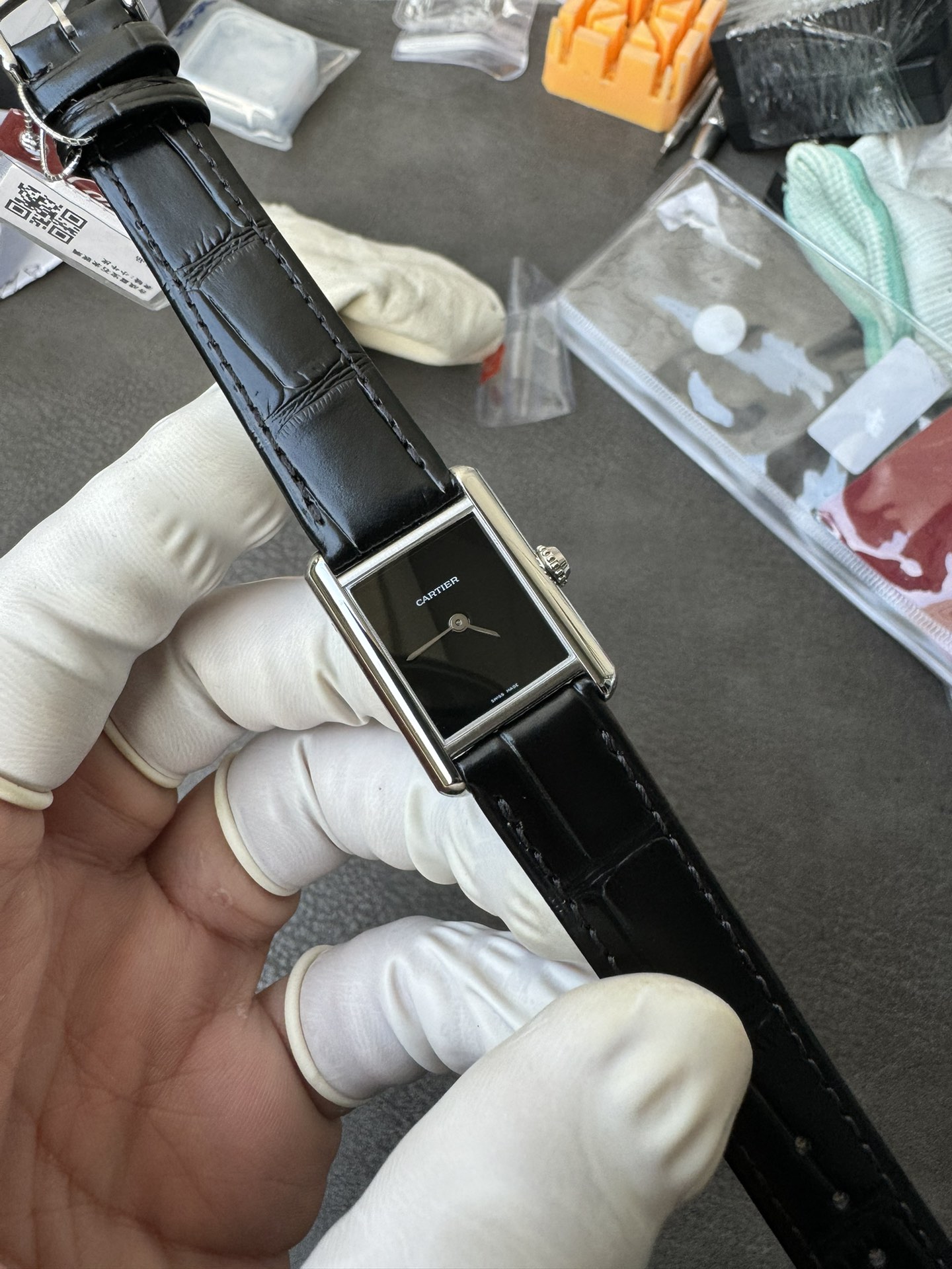 Super Clone 1:1 Cartier Tank Must Minimalist Black Face｜No Scale Minimalist Design