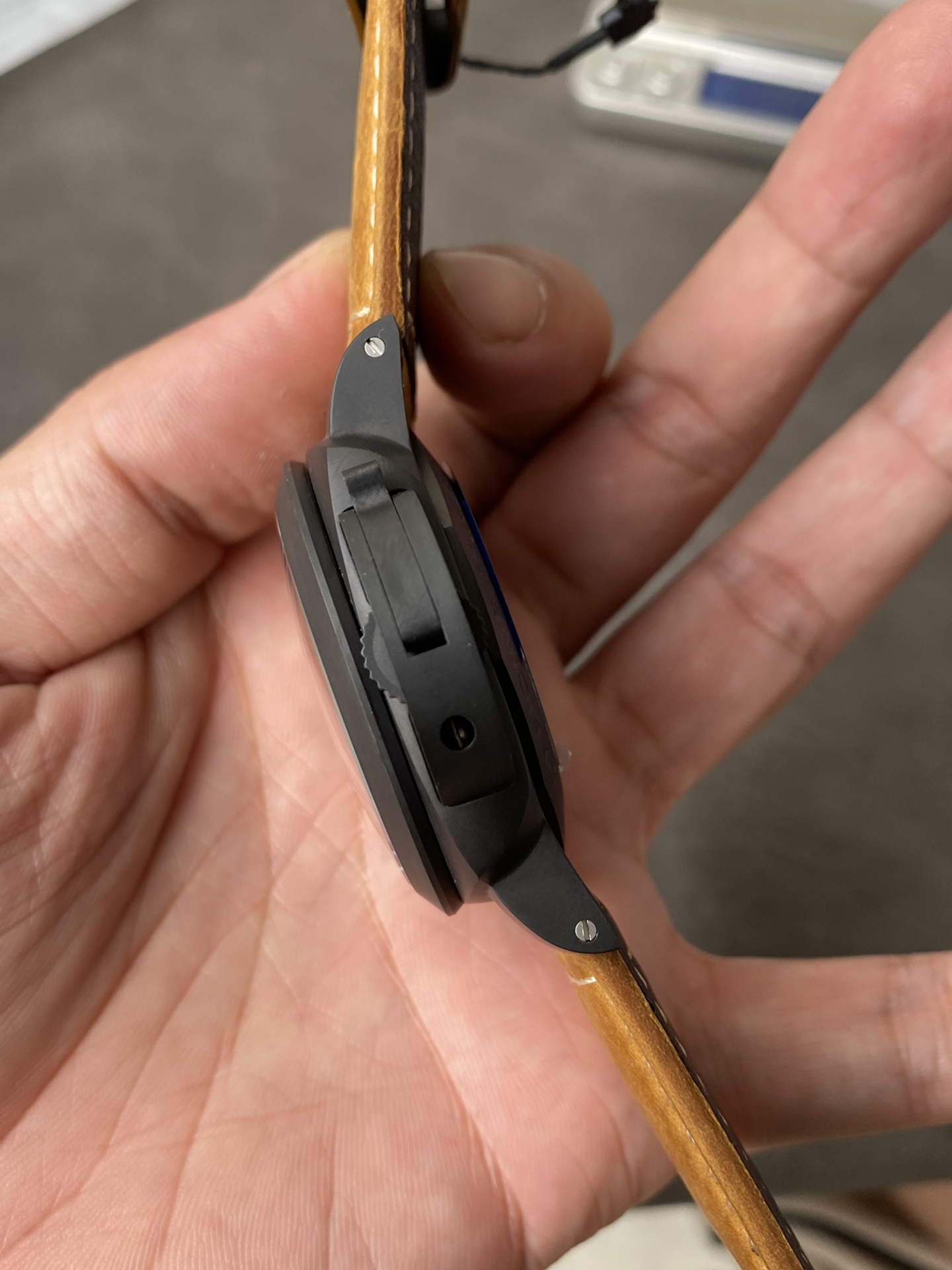 Super Clone 1:1 Panerai Luminor GMT PAM00441 – Black Ceramica Case / Tobacco Brown Leather Strap / 44mm