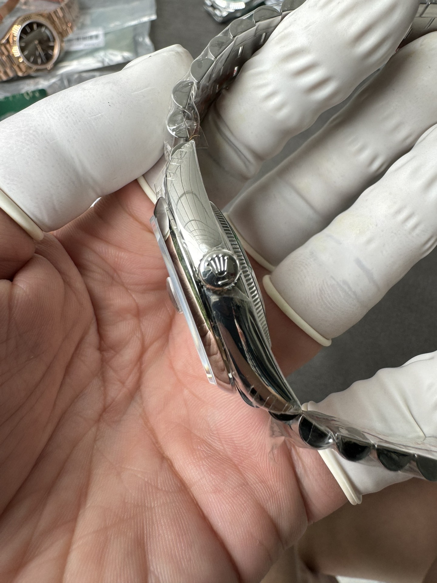 Super Clone Rolex 1:1 Datejust 36mm Green Dial Roman Numerals 116200 3235 Movement