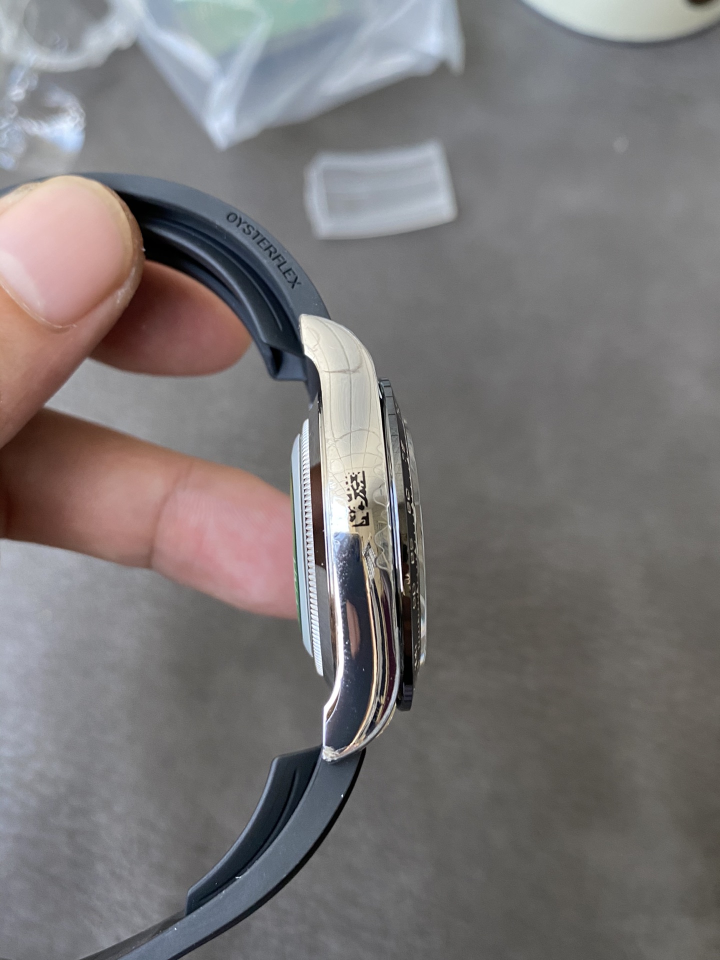 Super Clone Rolex 1:1 Daytona m116519LN Black Diamond Dial Rubber Strap 4130 Movement