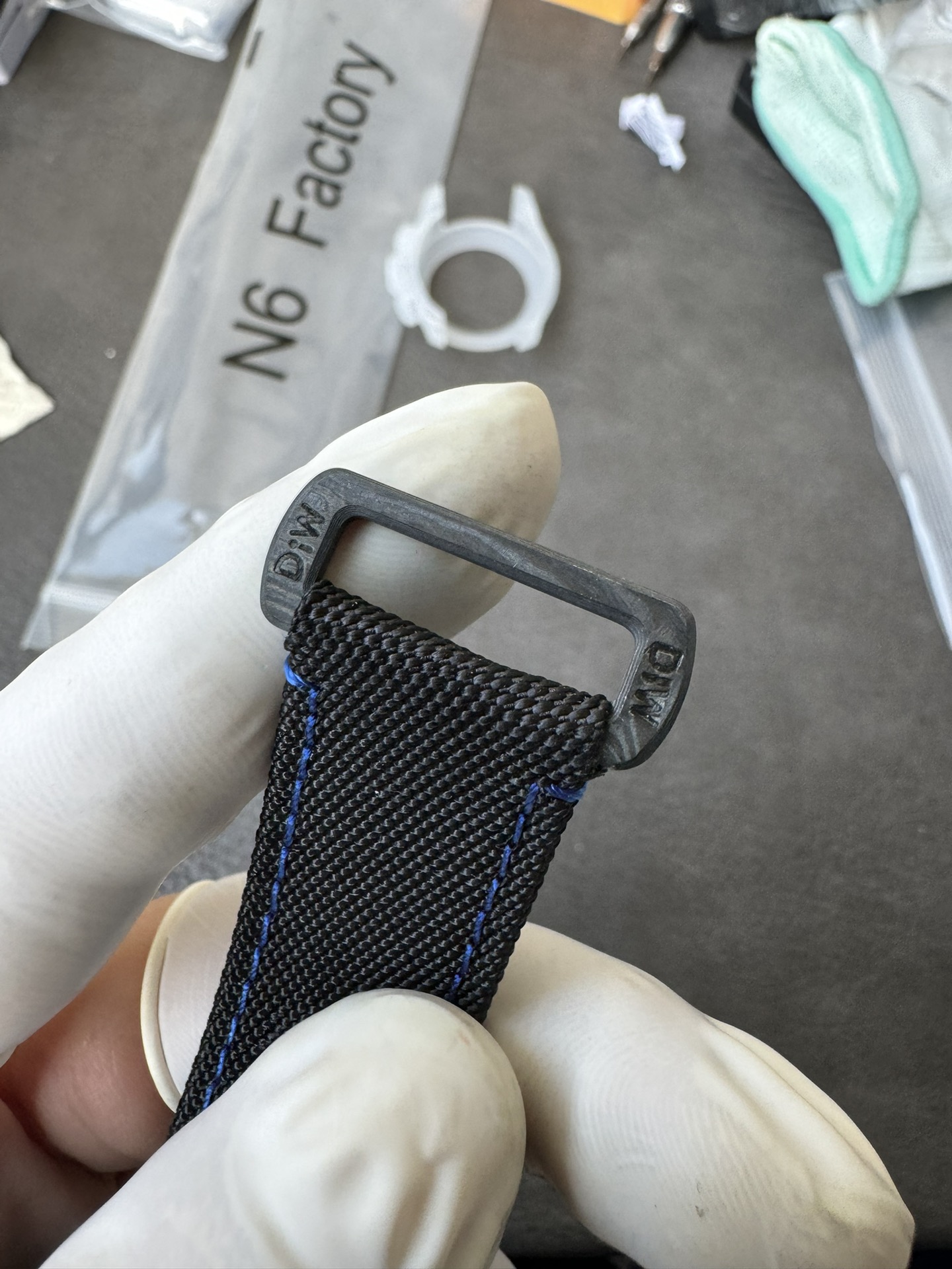 Super Clone Rolex 1:1 Daytona 116500LN - Panda Tiffany Blue Dial Fabric Strap Carbon Fibre Case 4130 Movement