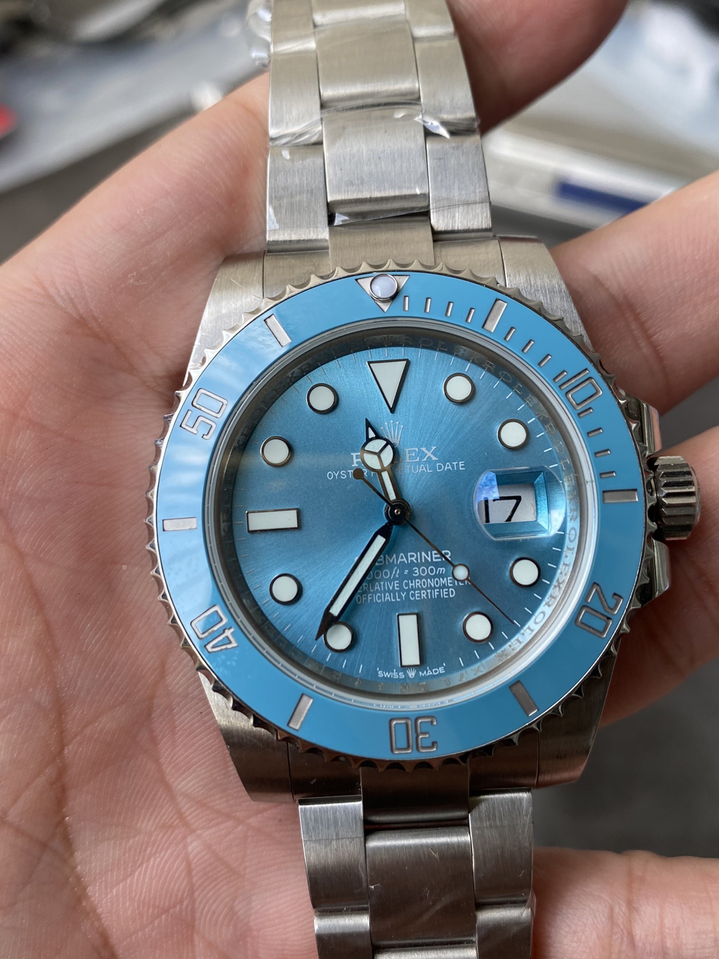 Super Clone Rolex 1:1 Submariner Tiffany Blue Custom Edition 41mm