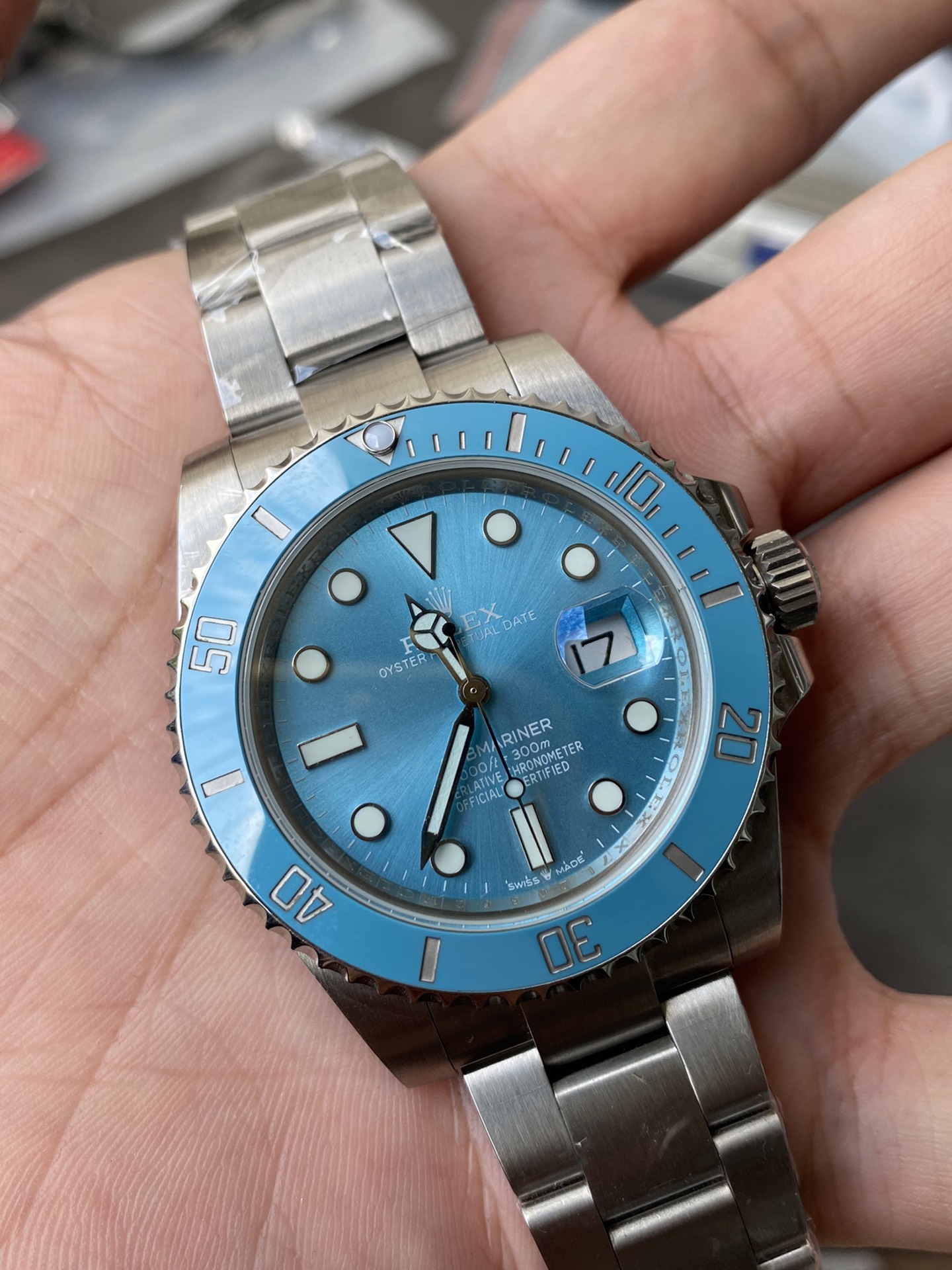Super Clone Rolex 1:1 Submariner Tiffany Blue Custom Edition 41mm