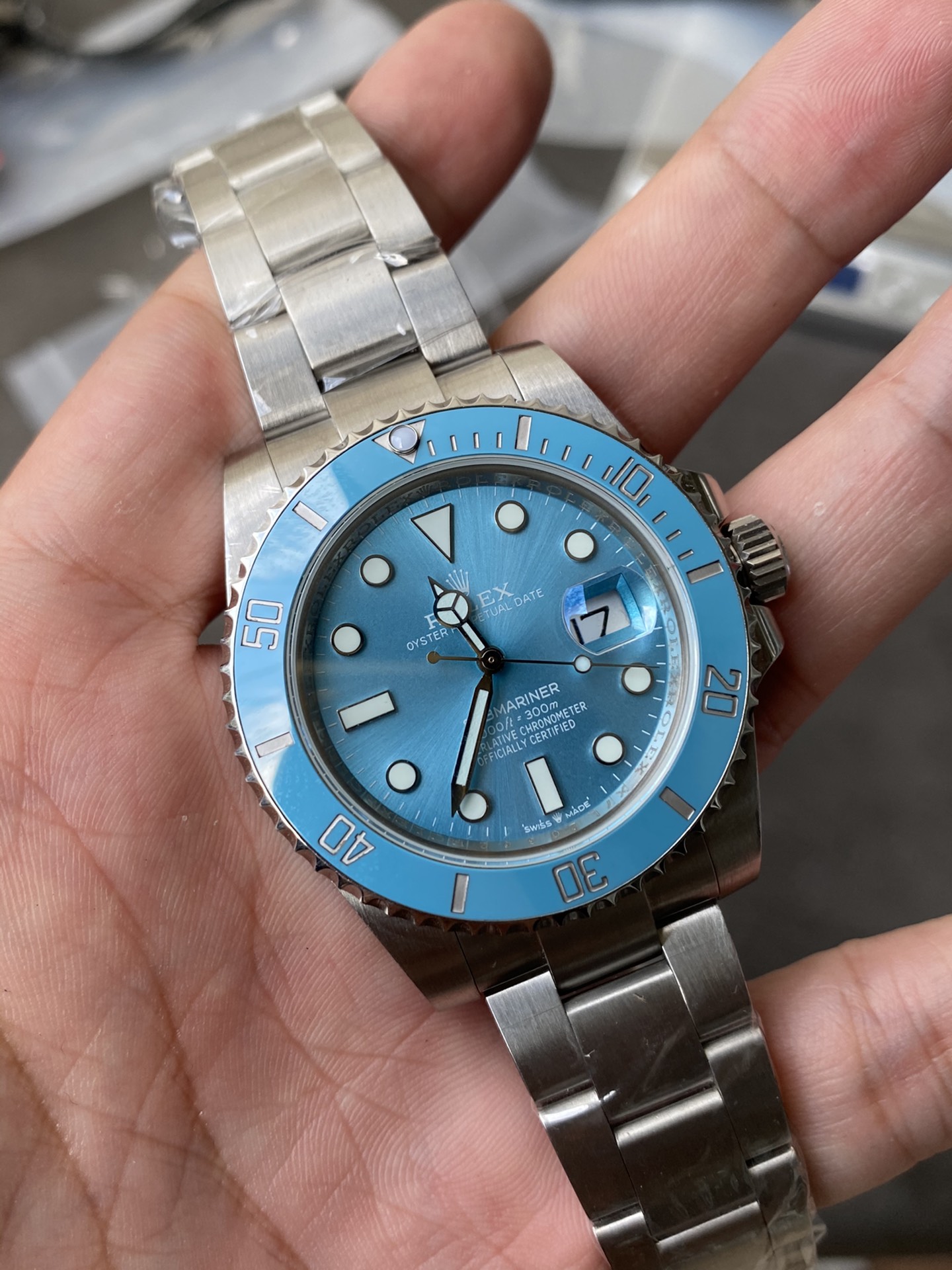 Super Clone Rolex 1:1 Submariner Tiffany Blue Custom Edition 41mm