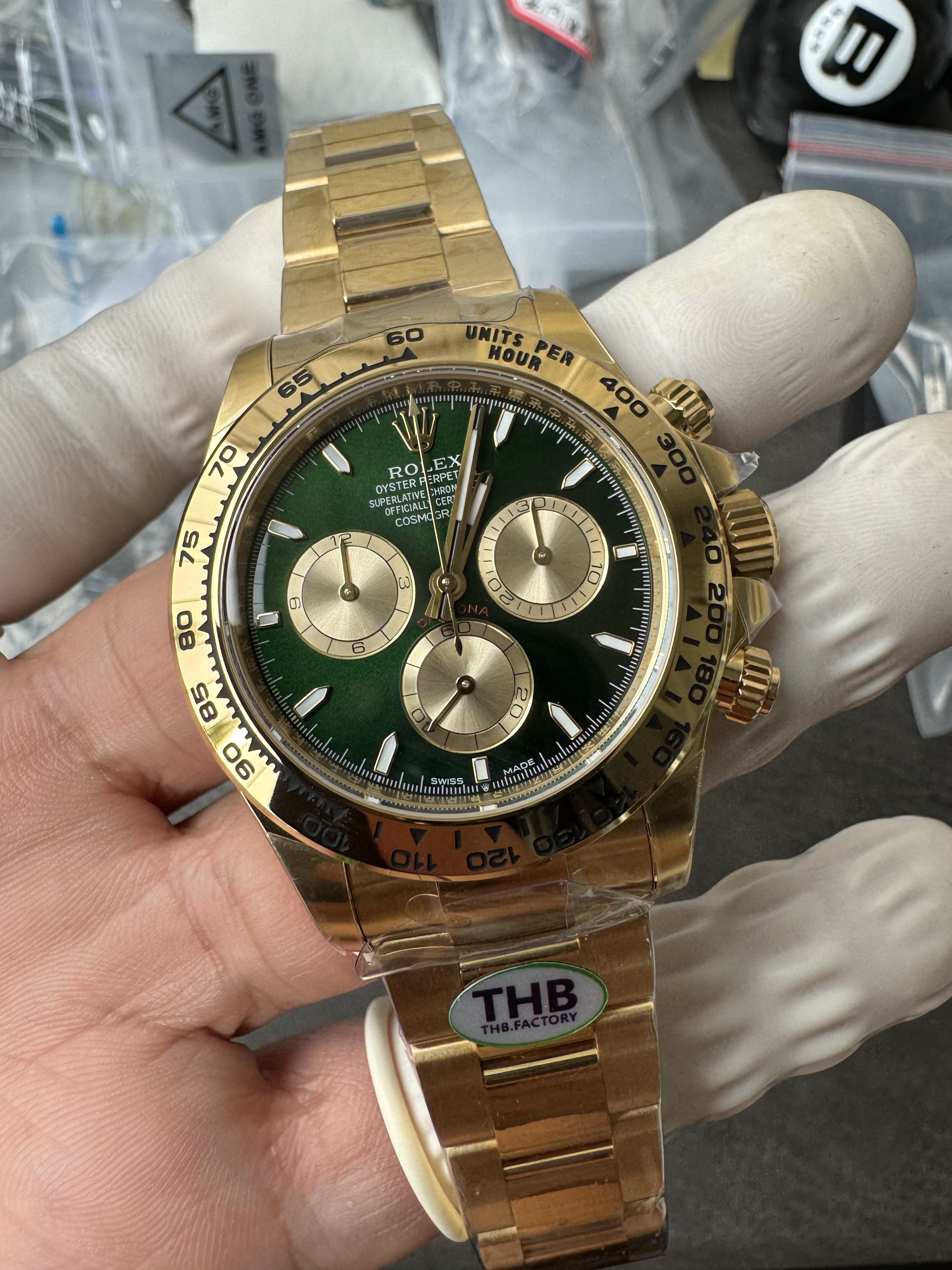 Rolex Super Clone Watches 1:1 Daytona 18K Yellow Gold Plating M126508-0008 4131 Movement