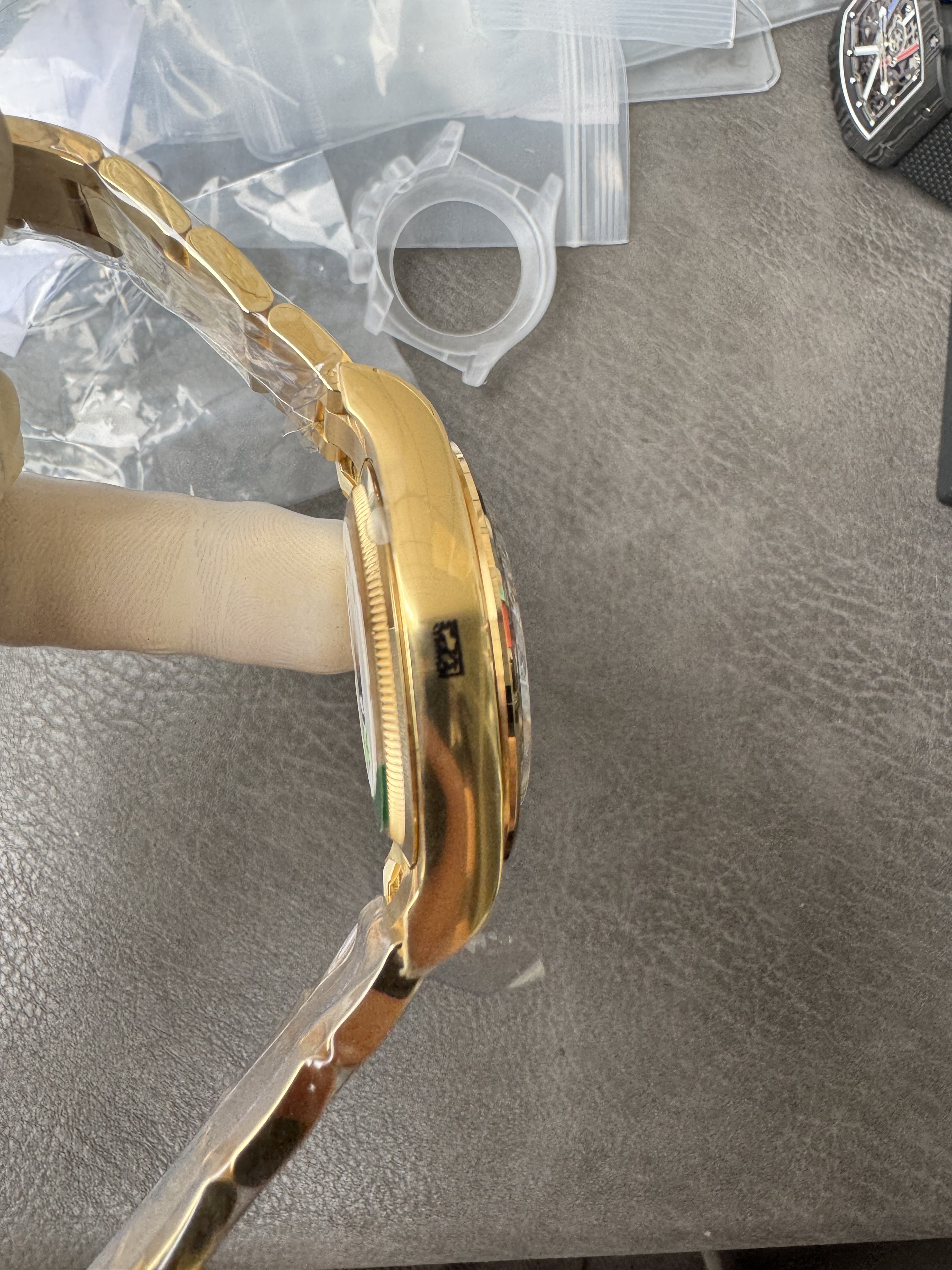 Rolex Super Clone Watches 1:1 Daytona 18K Yellow Gold Plating M126508-0008 4131 Movement